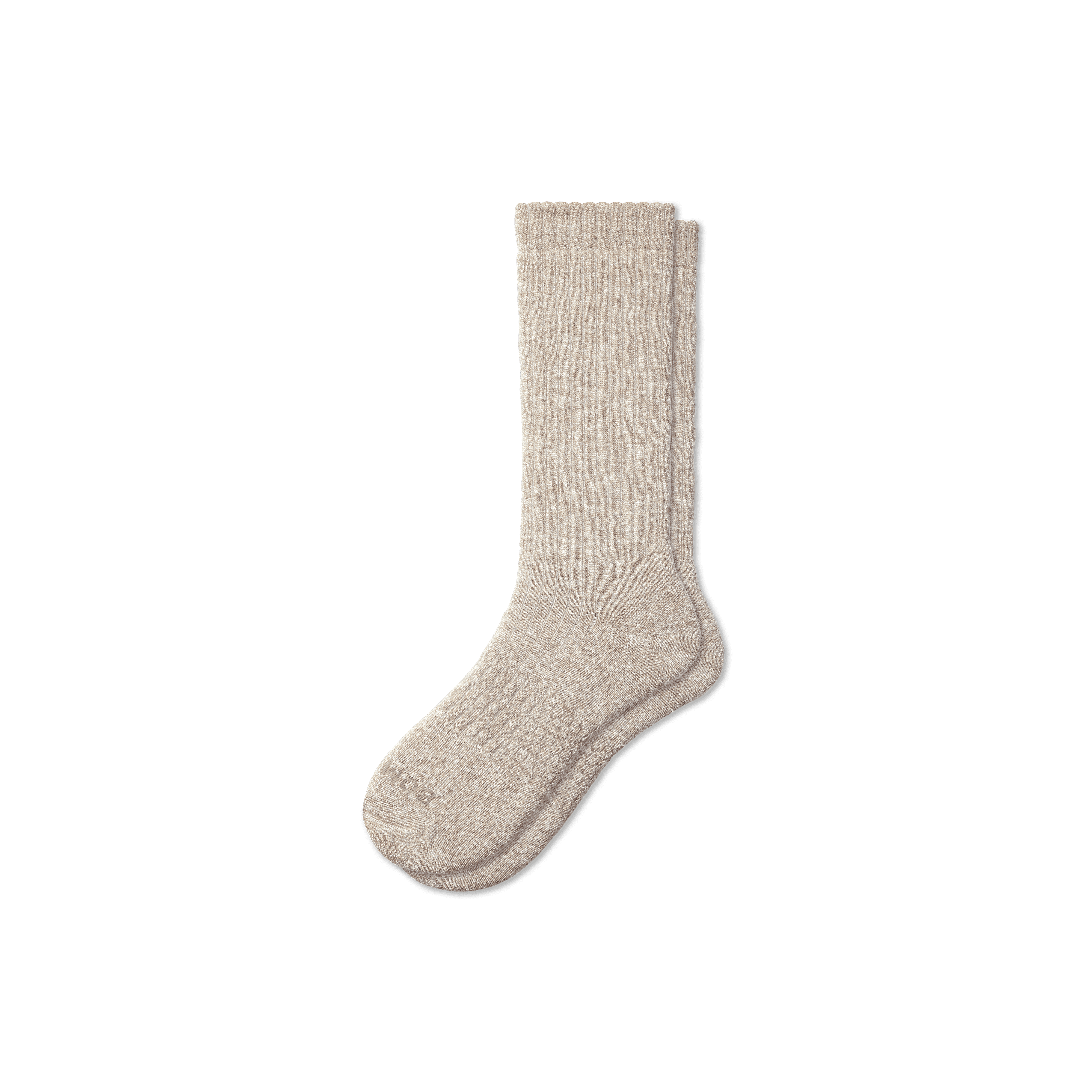 Bombas Chunky Ragg Calf Socks In Washed Taupe