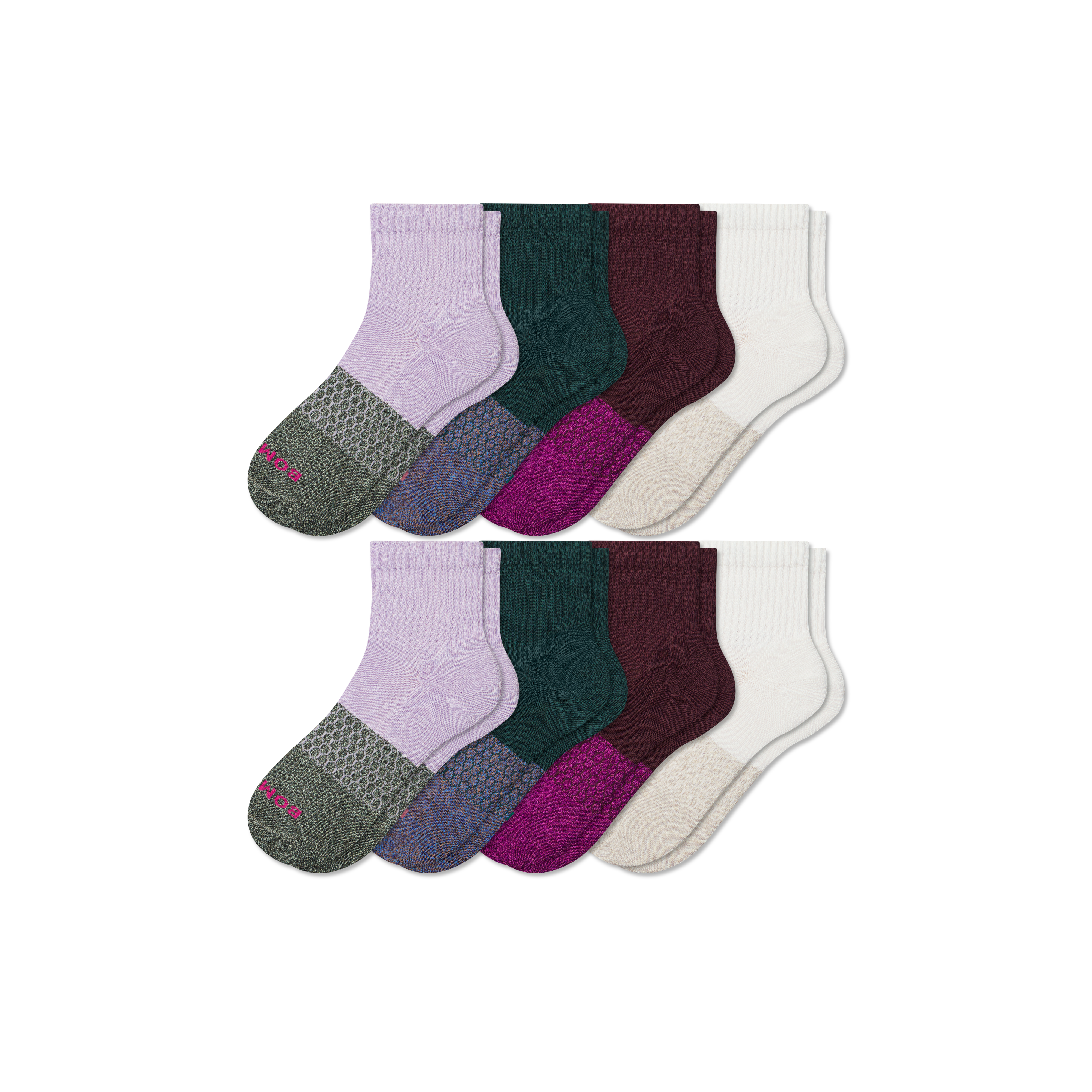 Bombas Quarter Sock 8-pack In Multi
