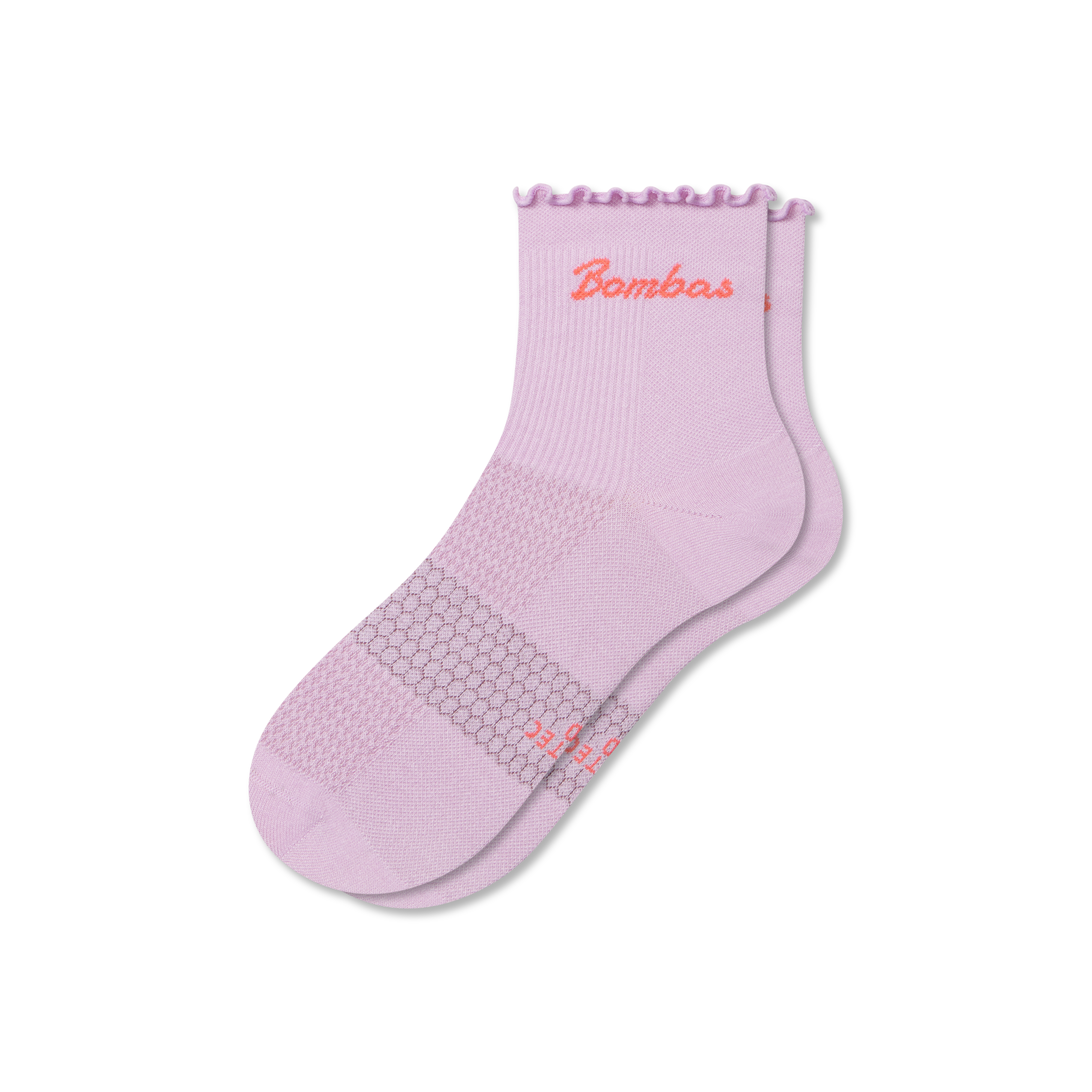 Bombas Ruffle Athletic Quarter Socks