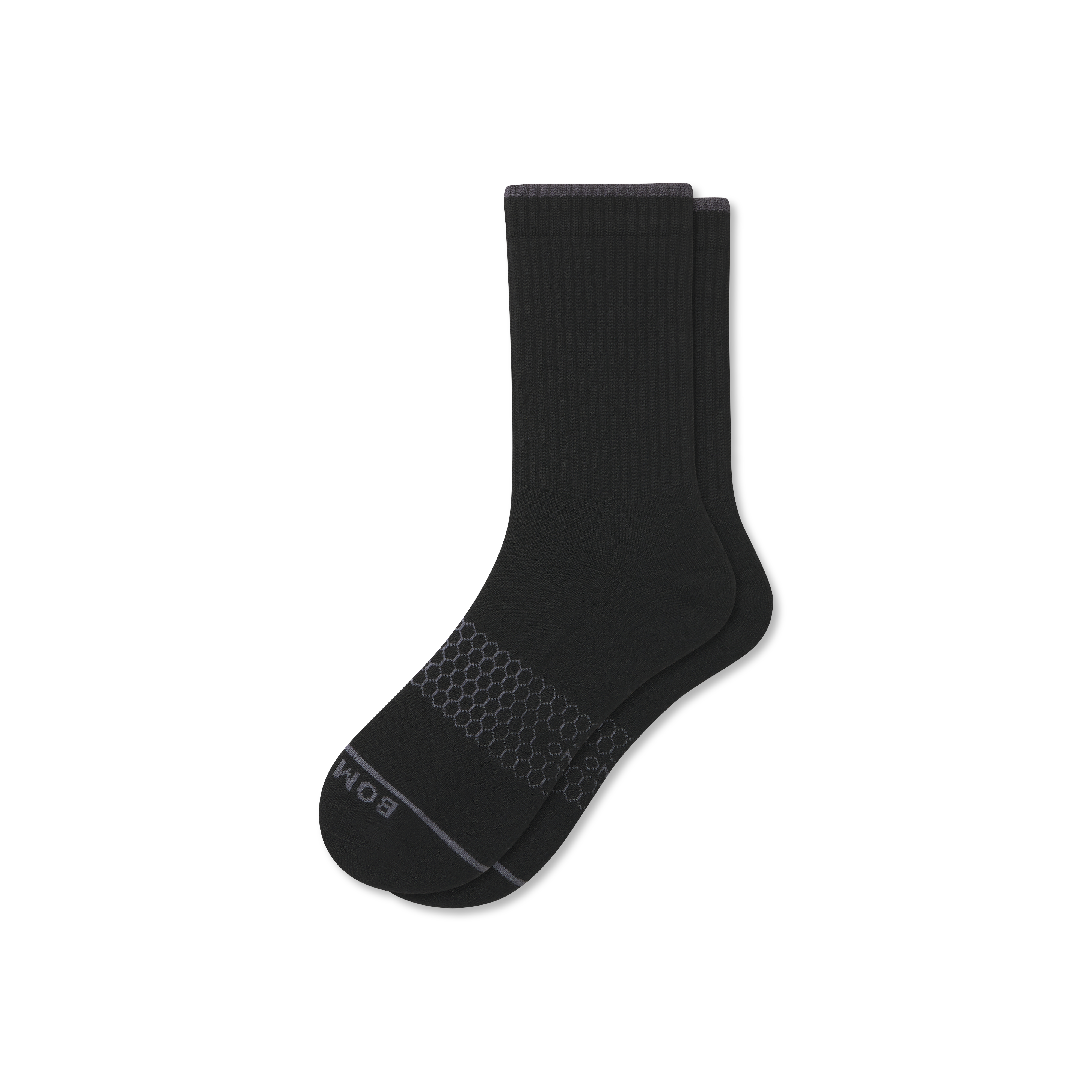 Bombas Merino Wool Blend Half Calf Socks In Black