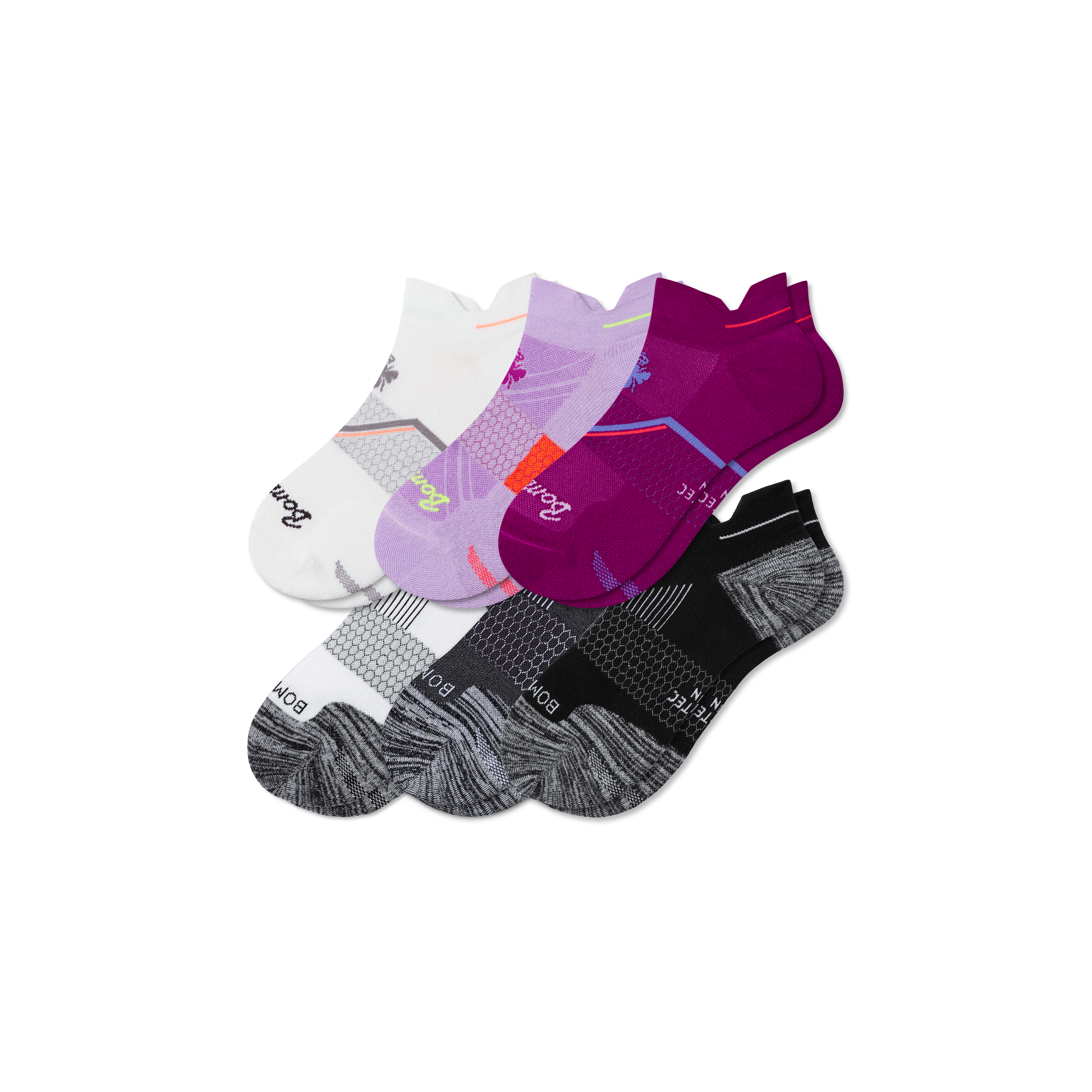 Bombas Running Ankle Sock 6-pack