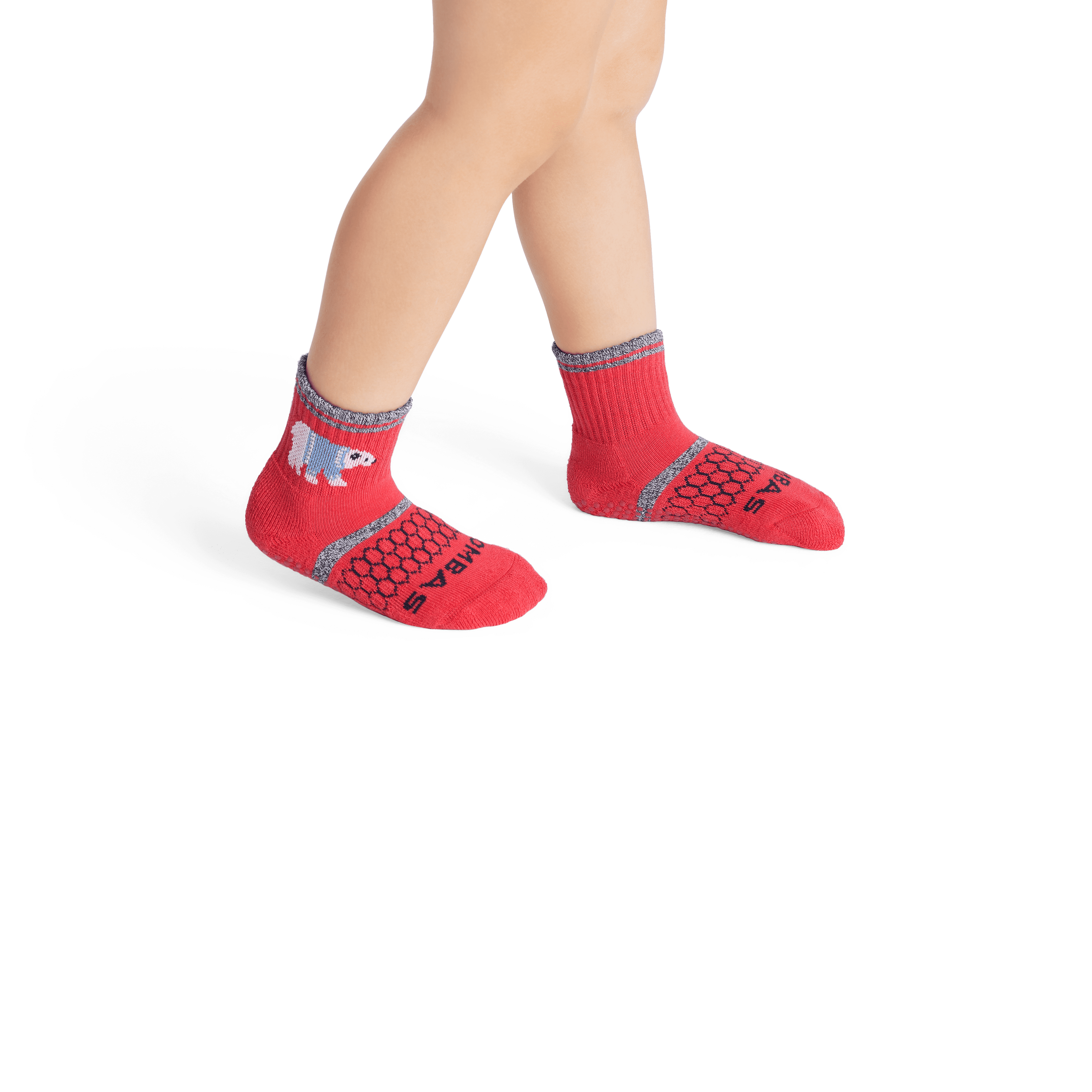 Toddler Bombas Gripper 4 Pack Ankle Socks