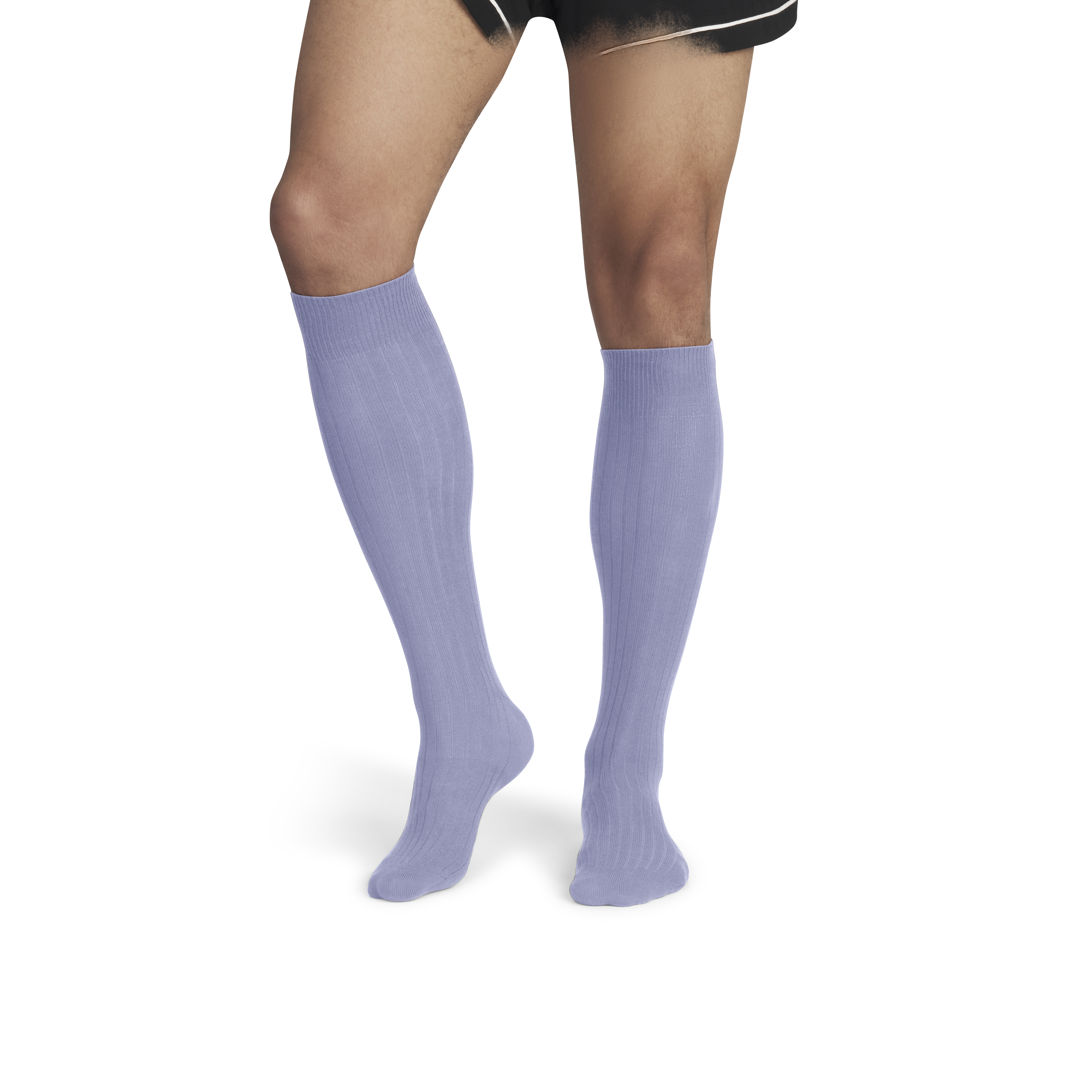 bombas ribbed dress socks Bombas Men's Ribbed Cotton Blend Over The Calf Dress Sock 4-Pack Dawn Grey Mix