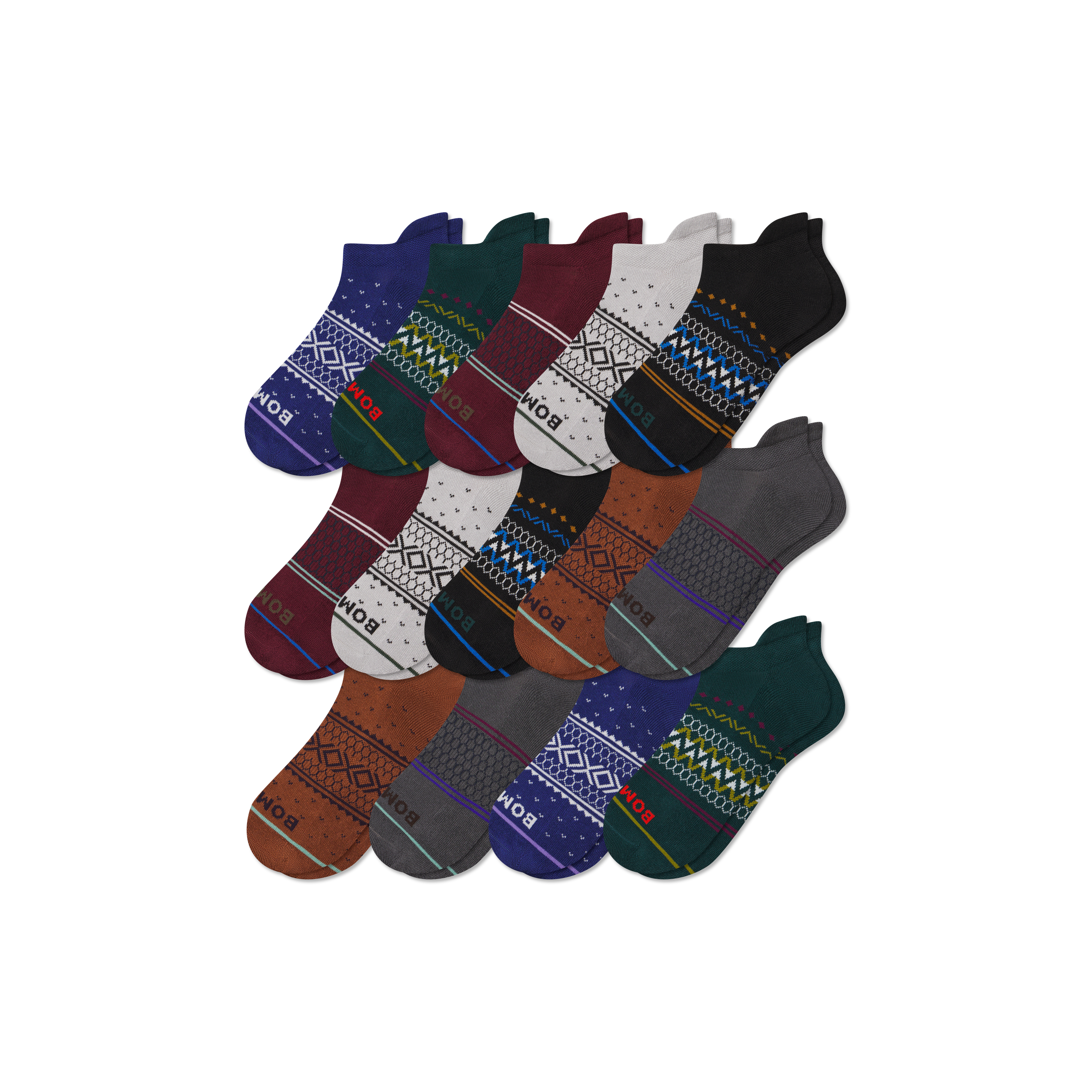 Men’s Week of Bombas Holiday Ankle Sock 14-Pack