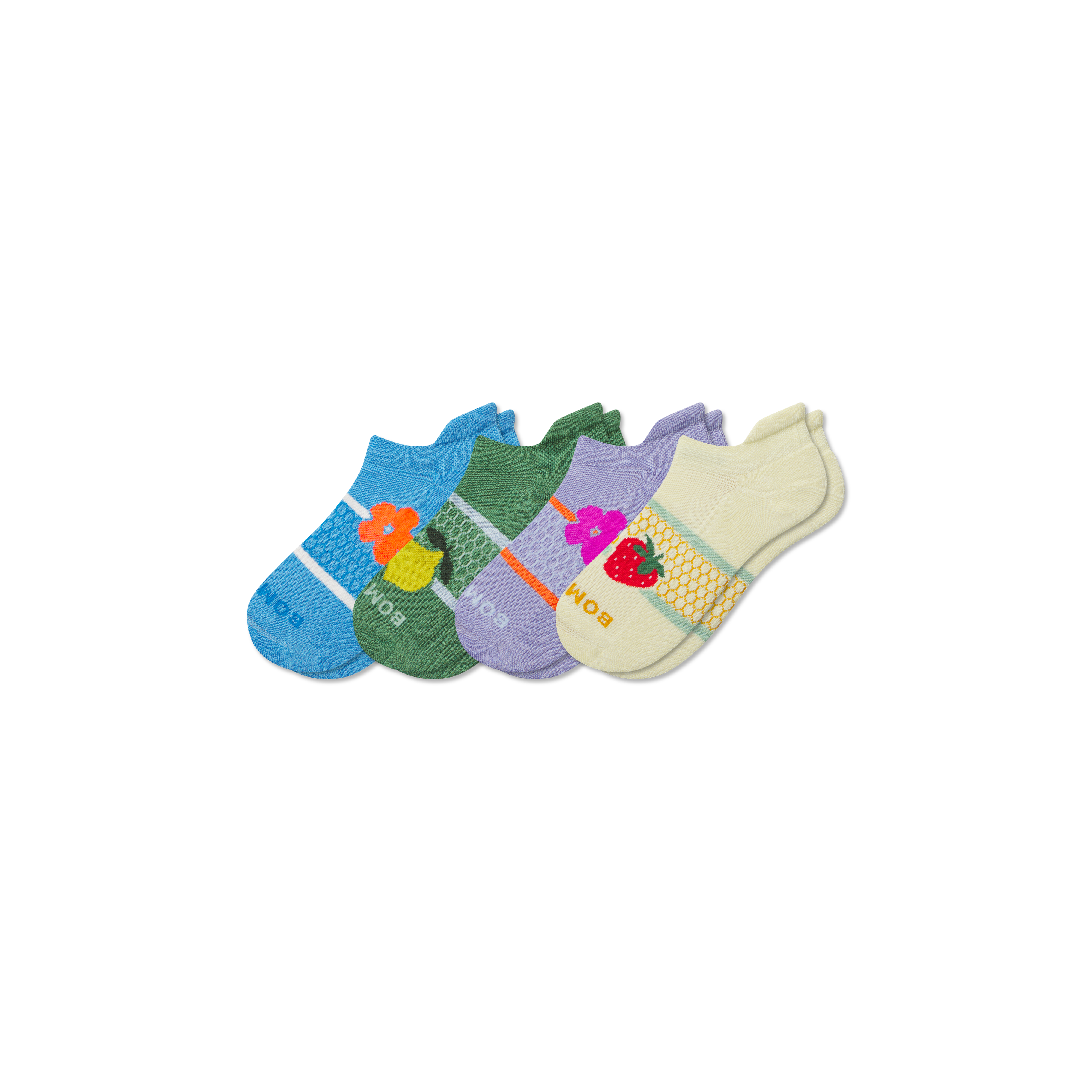 bombas Youth Garden Party Ankle Sock 4-Pack