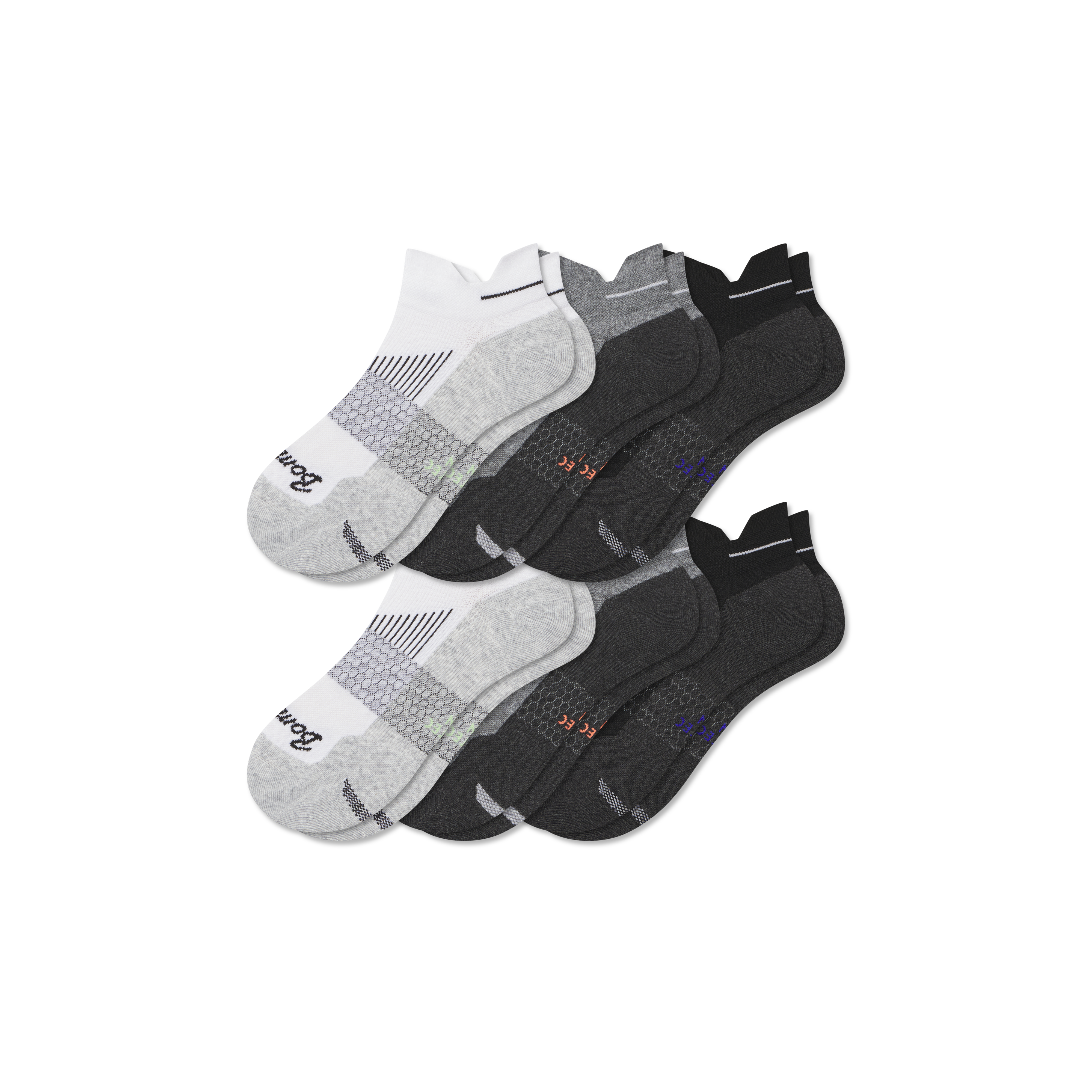 Bombas Running Ankle Sock 6-pack