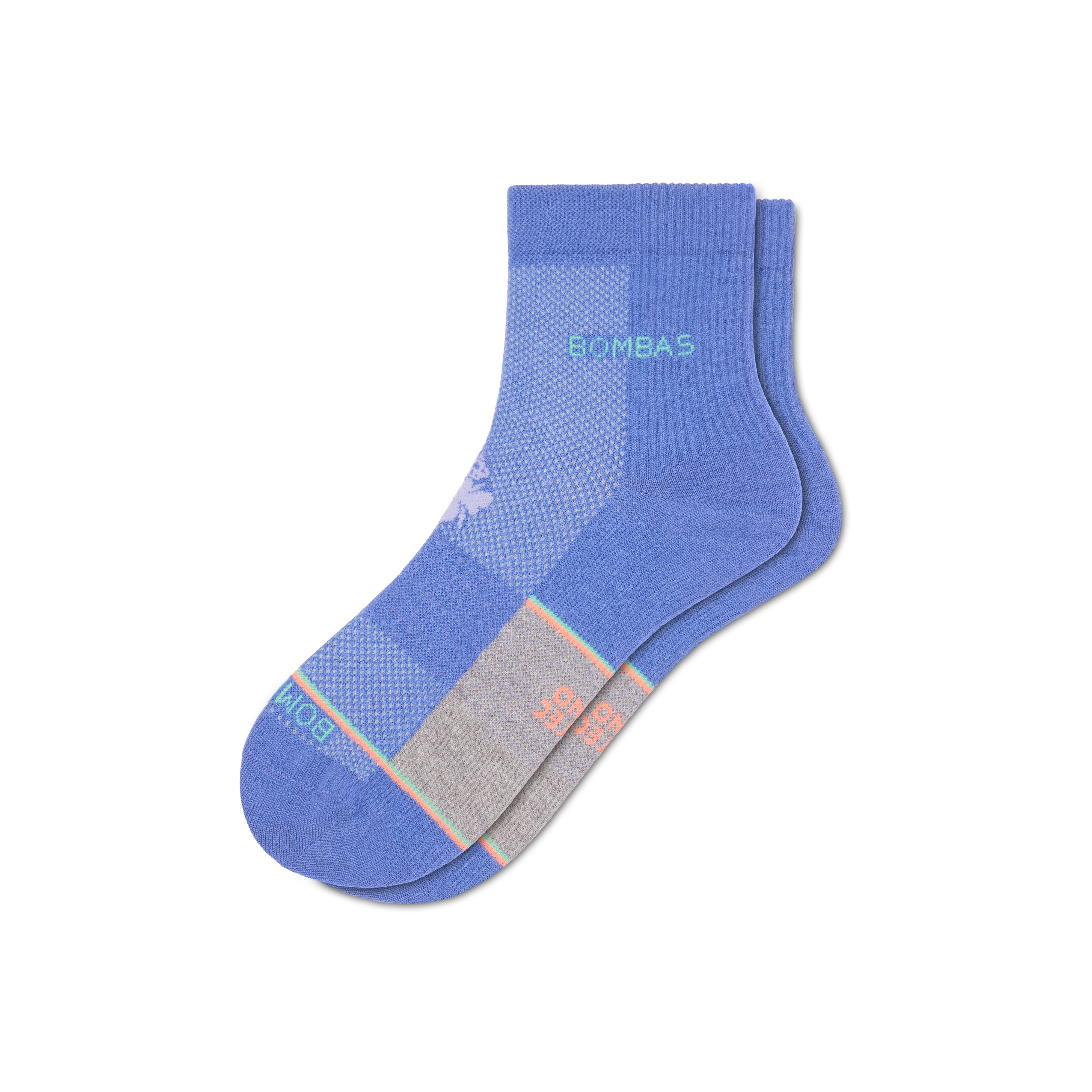 Bombas Ultralite Sport Merino Wool Blend Quarter Socks In Purple