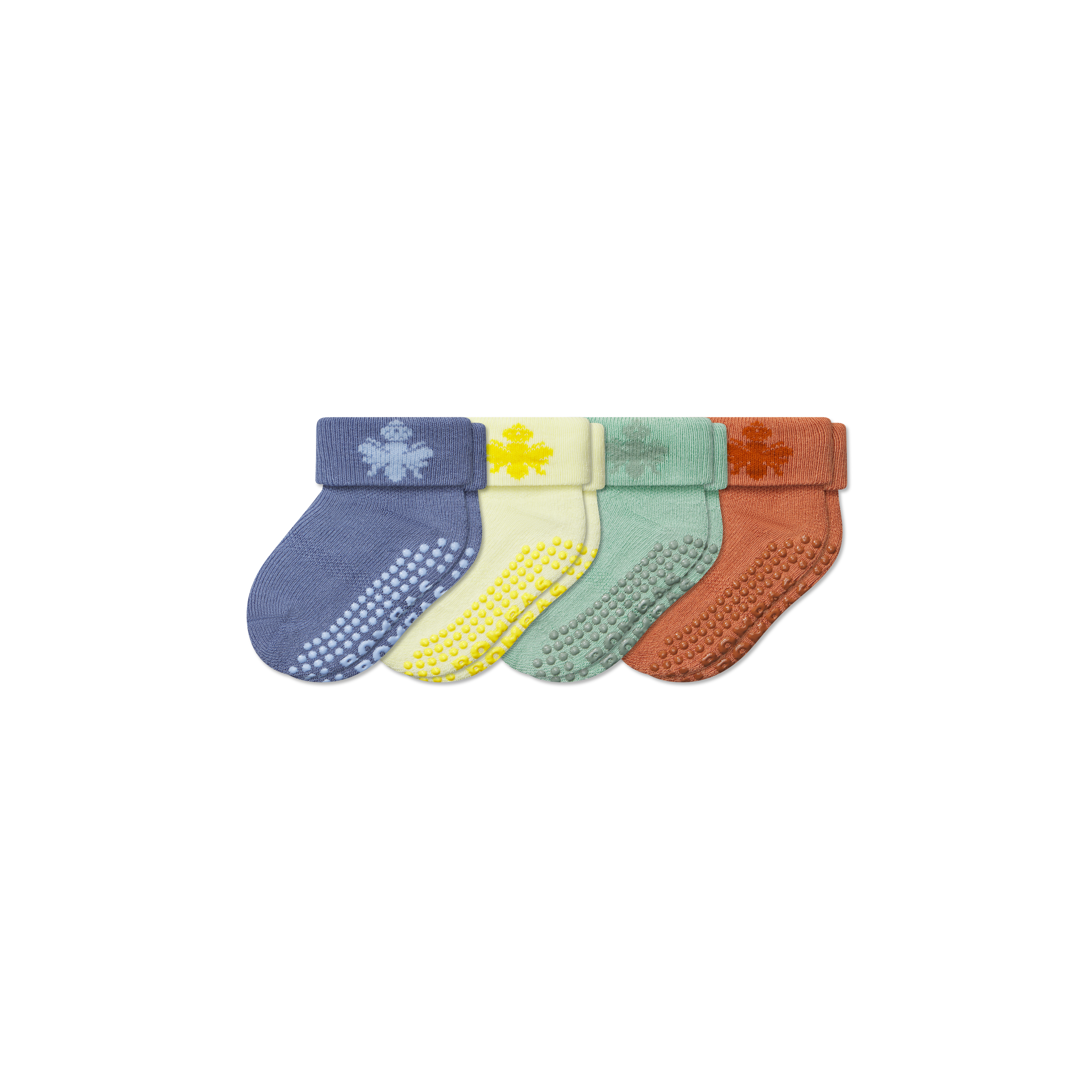 bombas Baby Gripper Sock 4-Pack (6-12 Months)