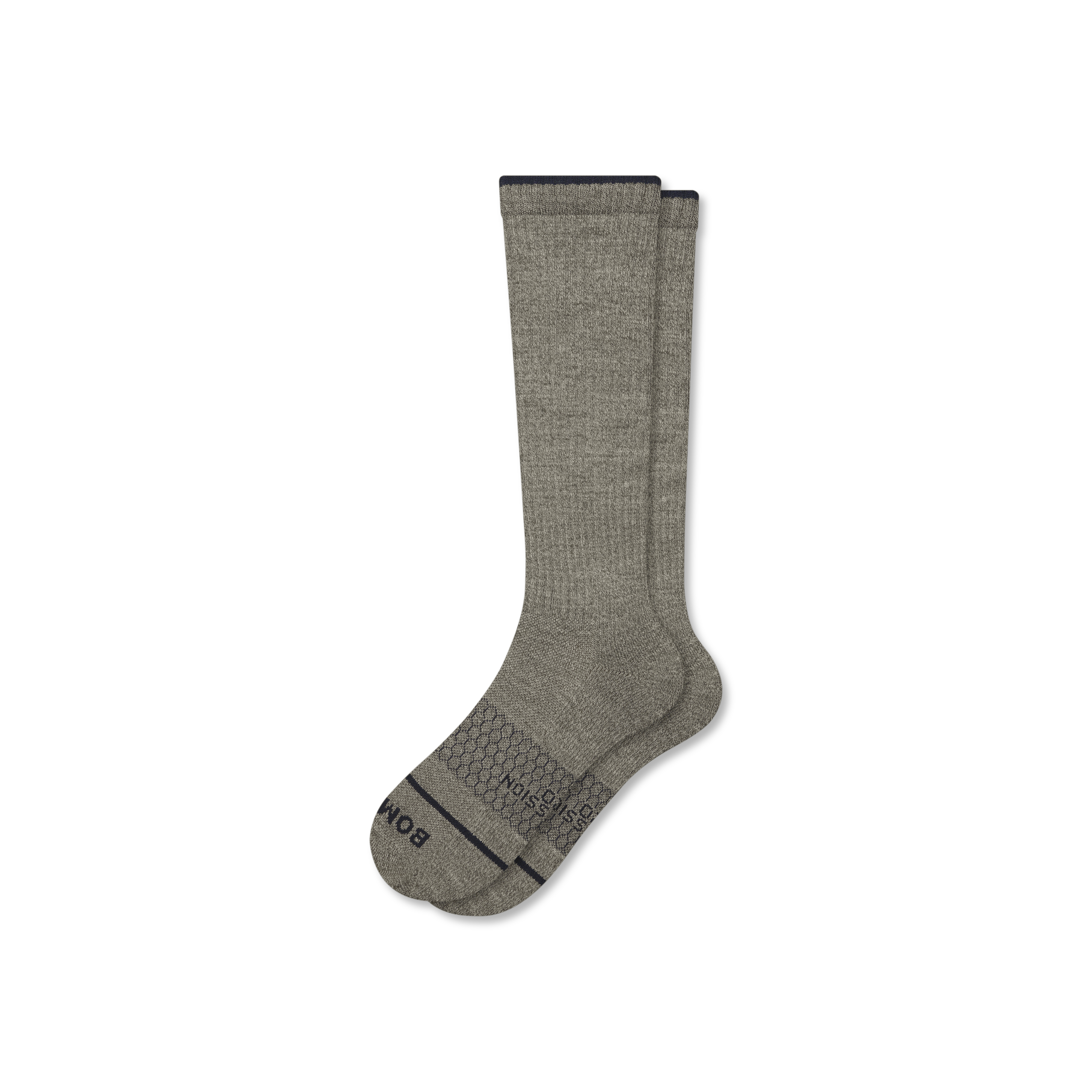 Bombas Merino Wool Blend Everyday Compression Socks (15-20mmhg) In Gray