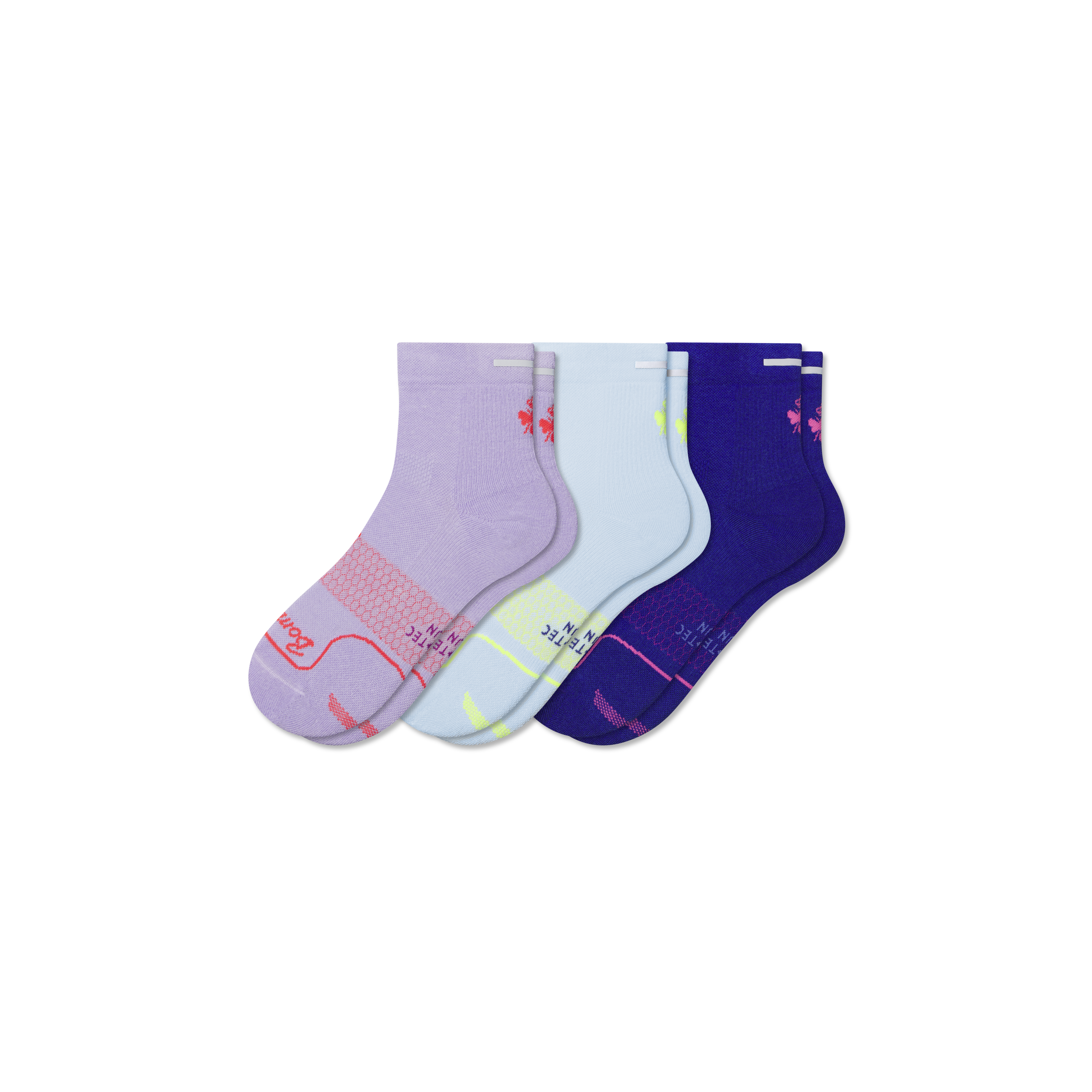 Bombas Running Quarter Sock 3-pack