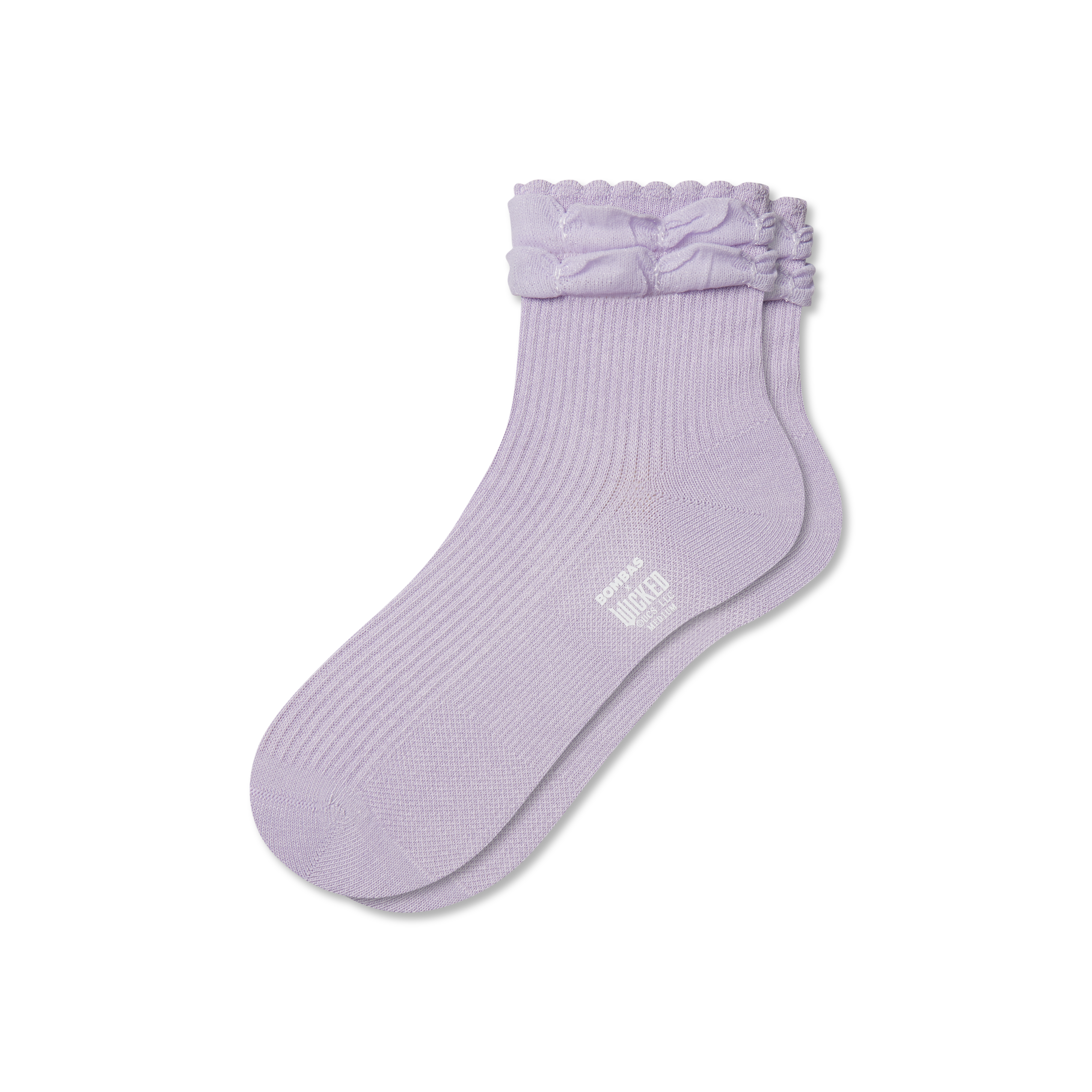 Bombas Wicked Ruffle Quarter Socks In Purple