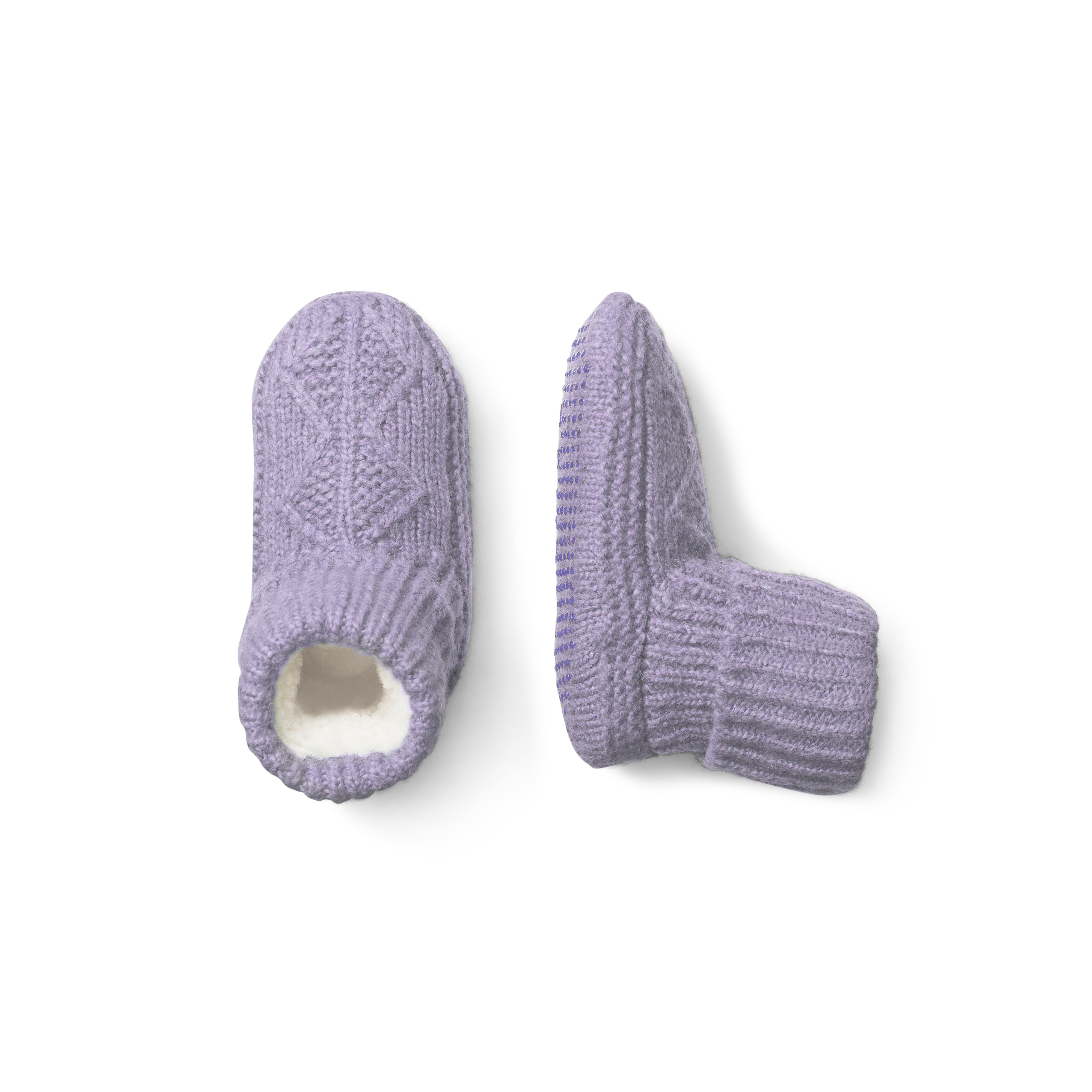 Bombas Toddler Gripper Slipper Bootie In Purple