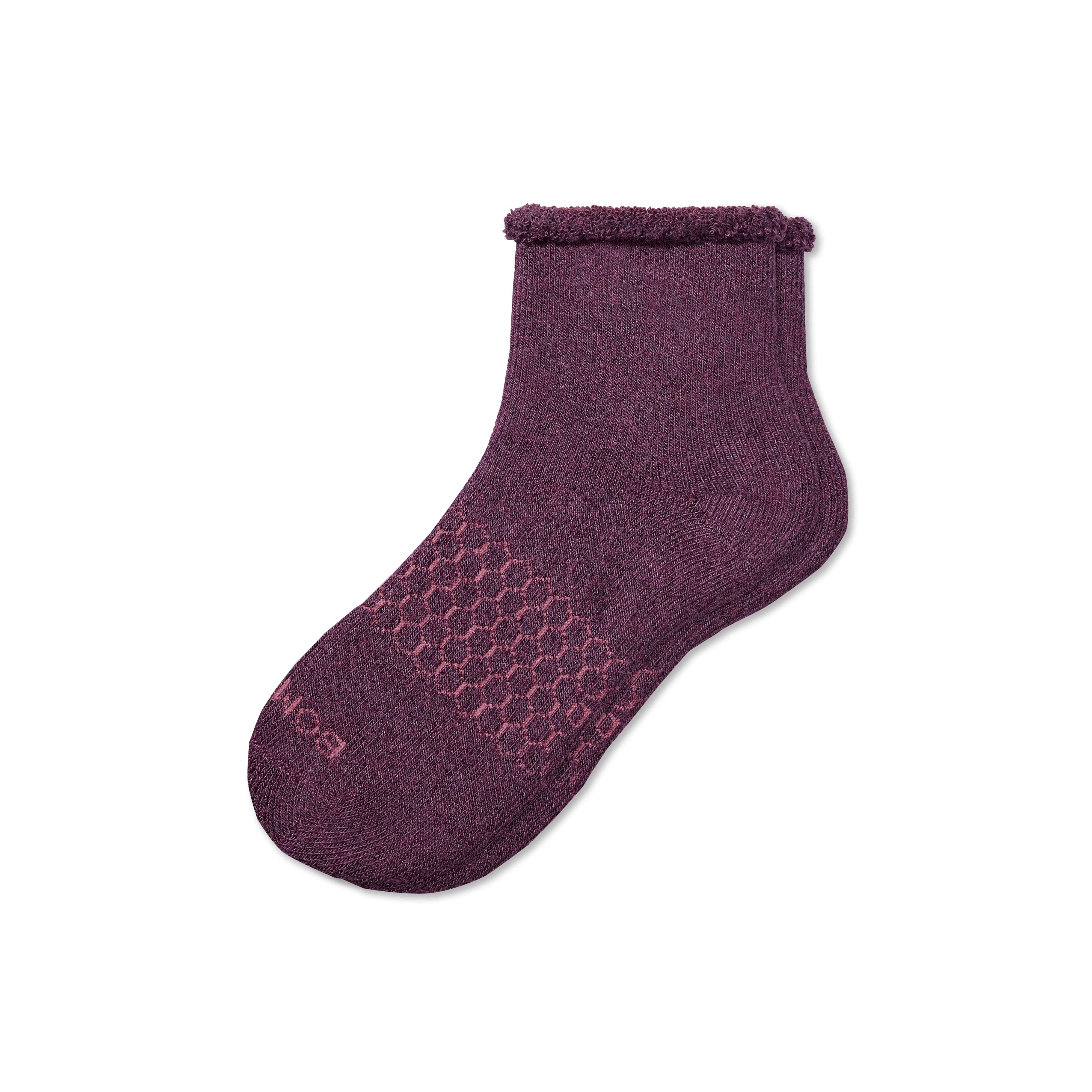 Bombas Merino Wool Blend Roll-top House Socks In Spiced Wine