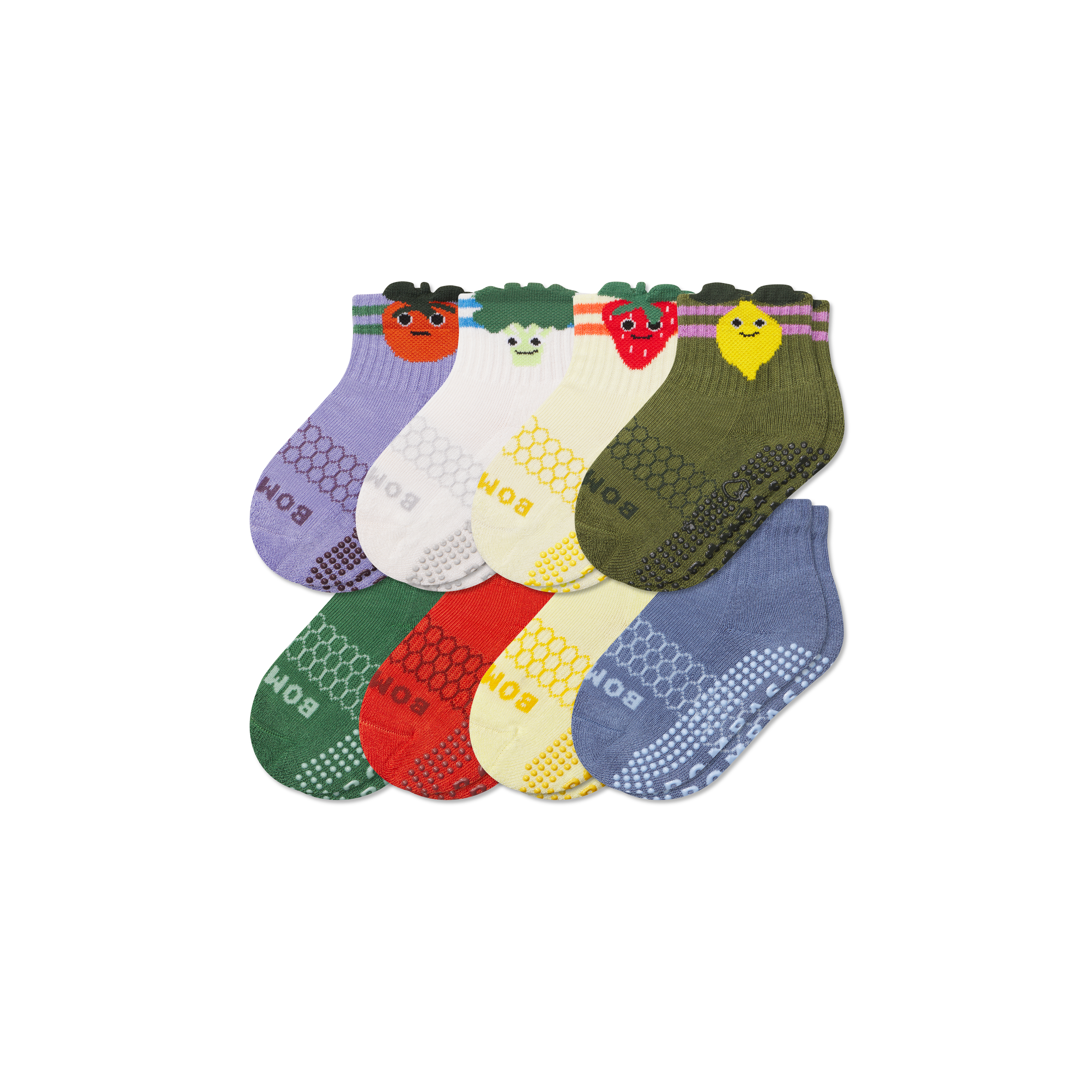 bombas Toddler Gripper Calf Sock 8-Pack