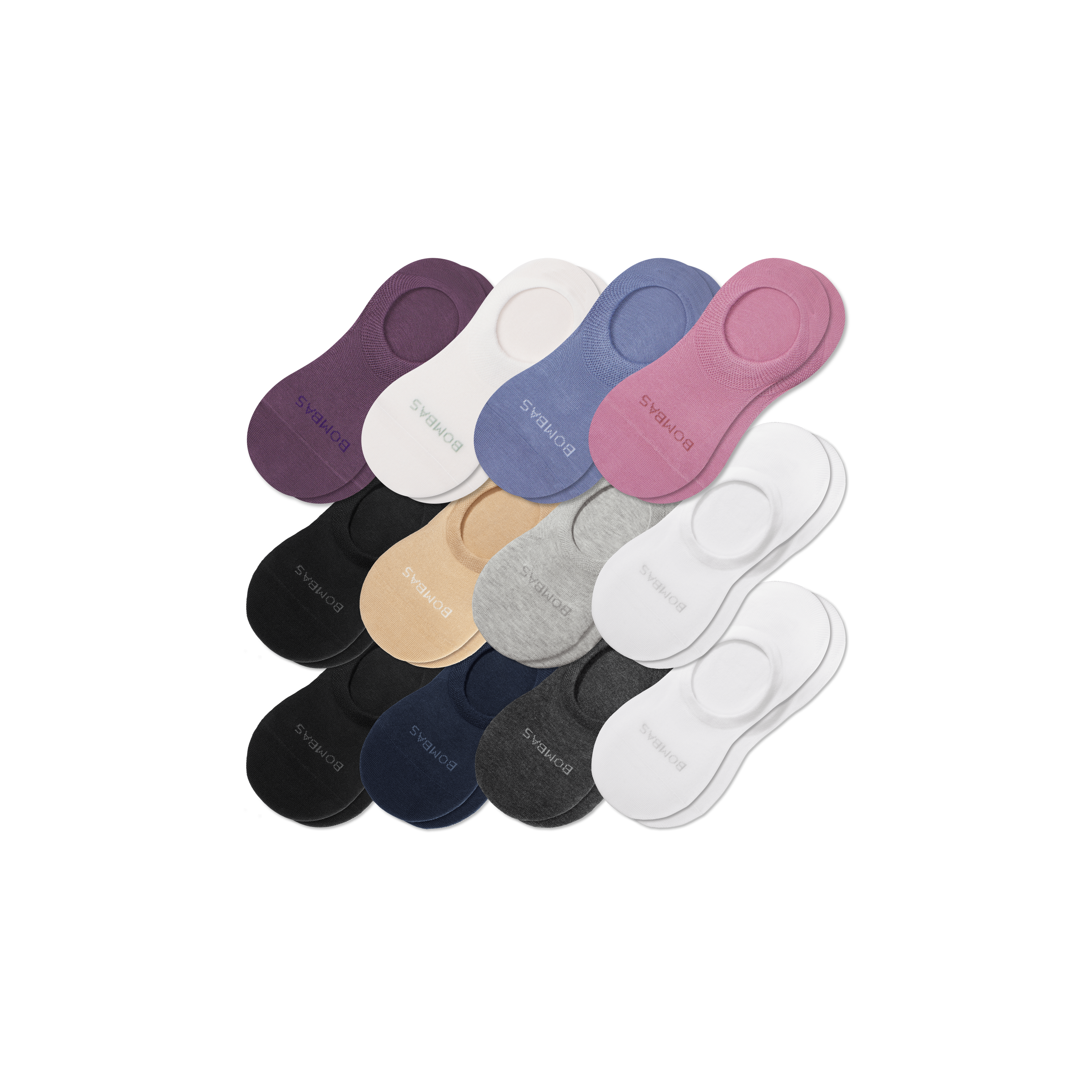 bombas Women's Lightweight No Show 12-Pack
