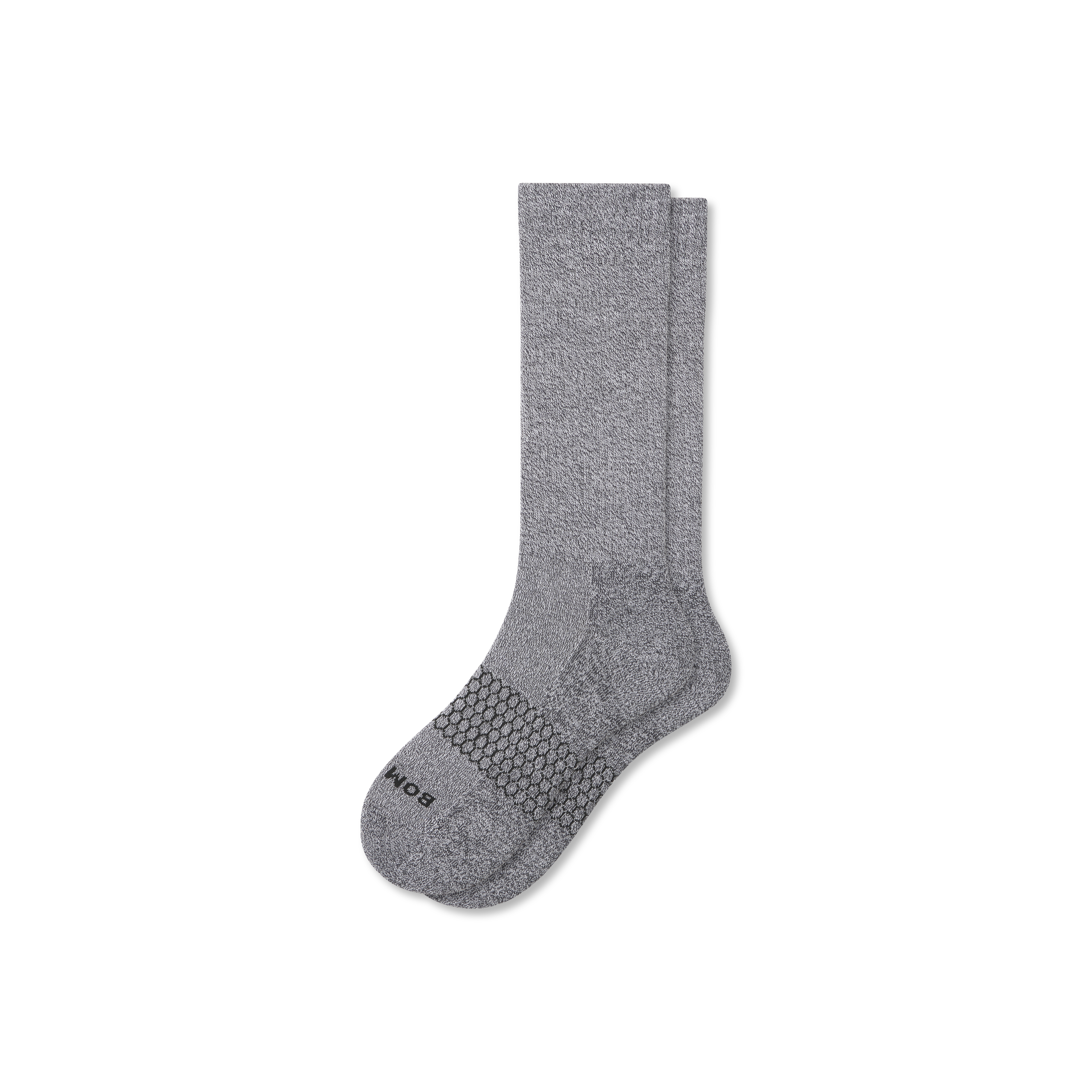 Bombas Marl Calf Socks In Charcoal
