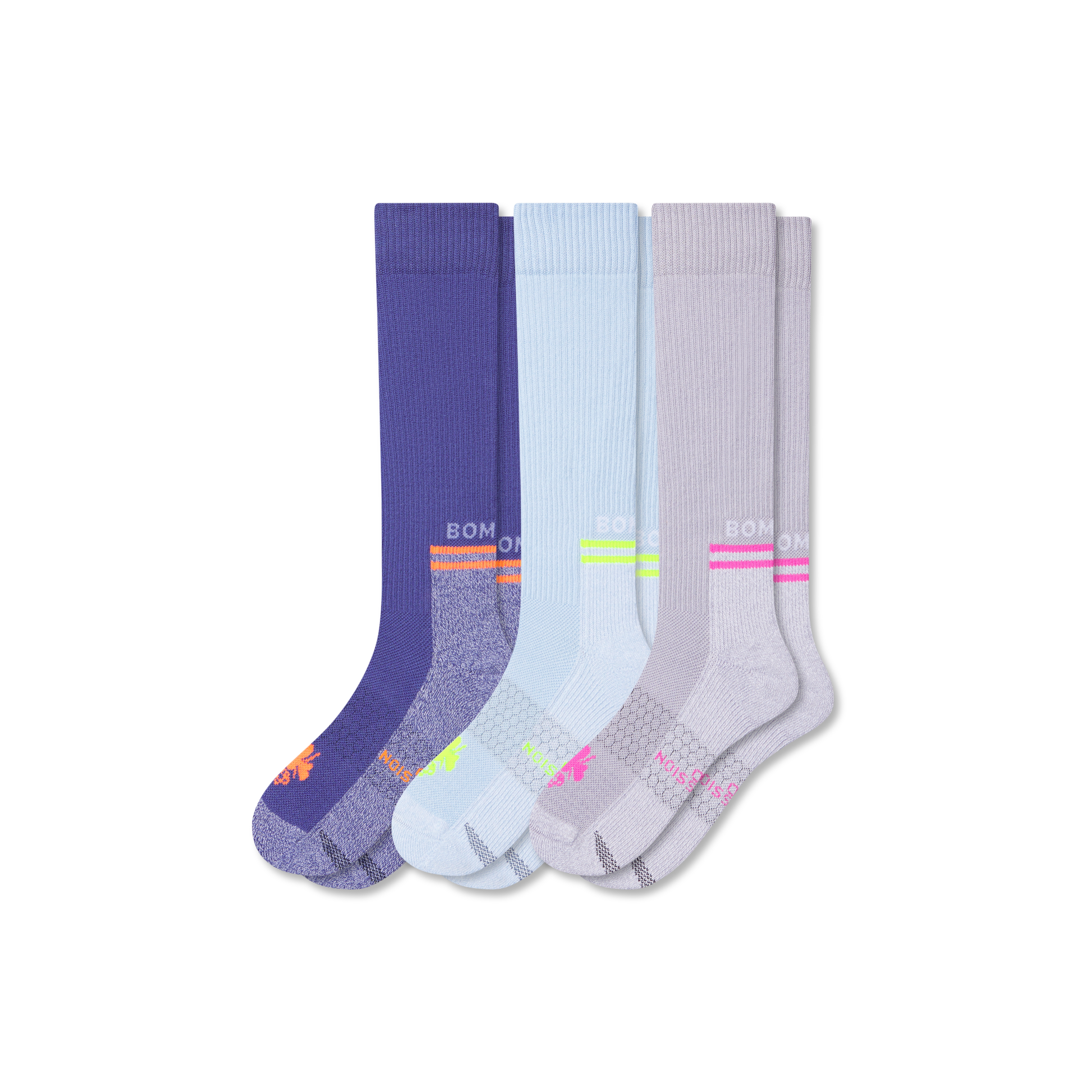 bombas Women's Performance Compression Sock 3-Pack (20-30mmHg)