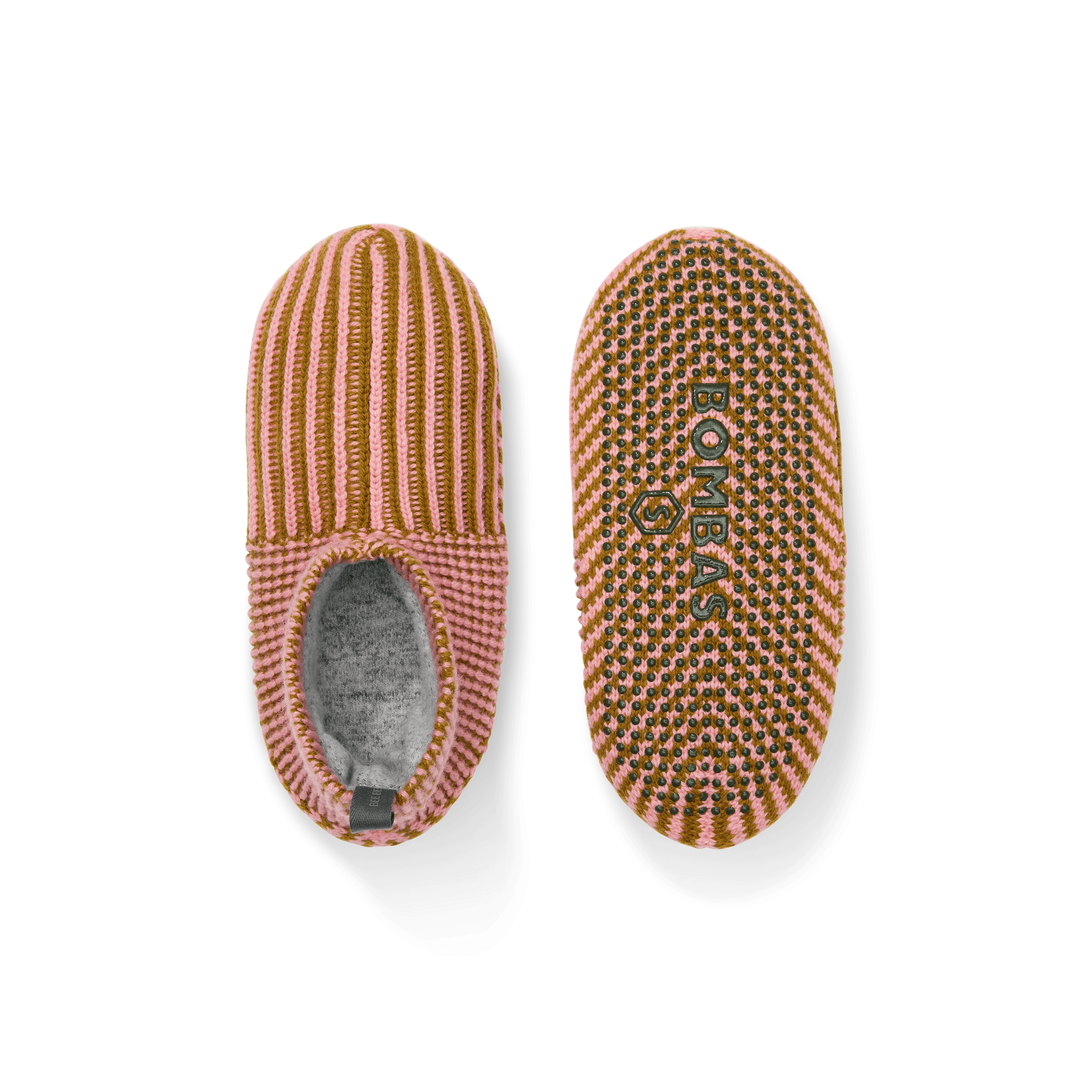 Jacquard Knit Grip Slippers
