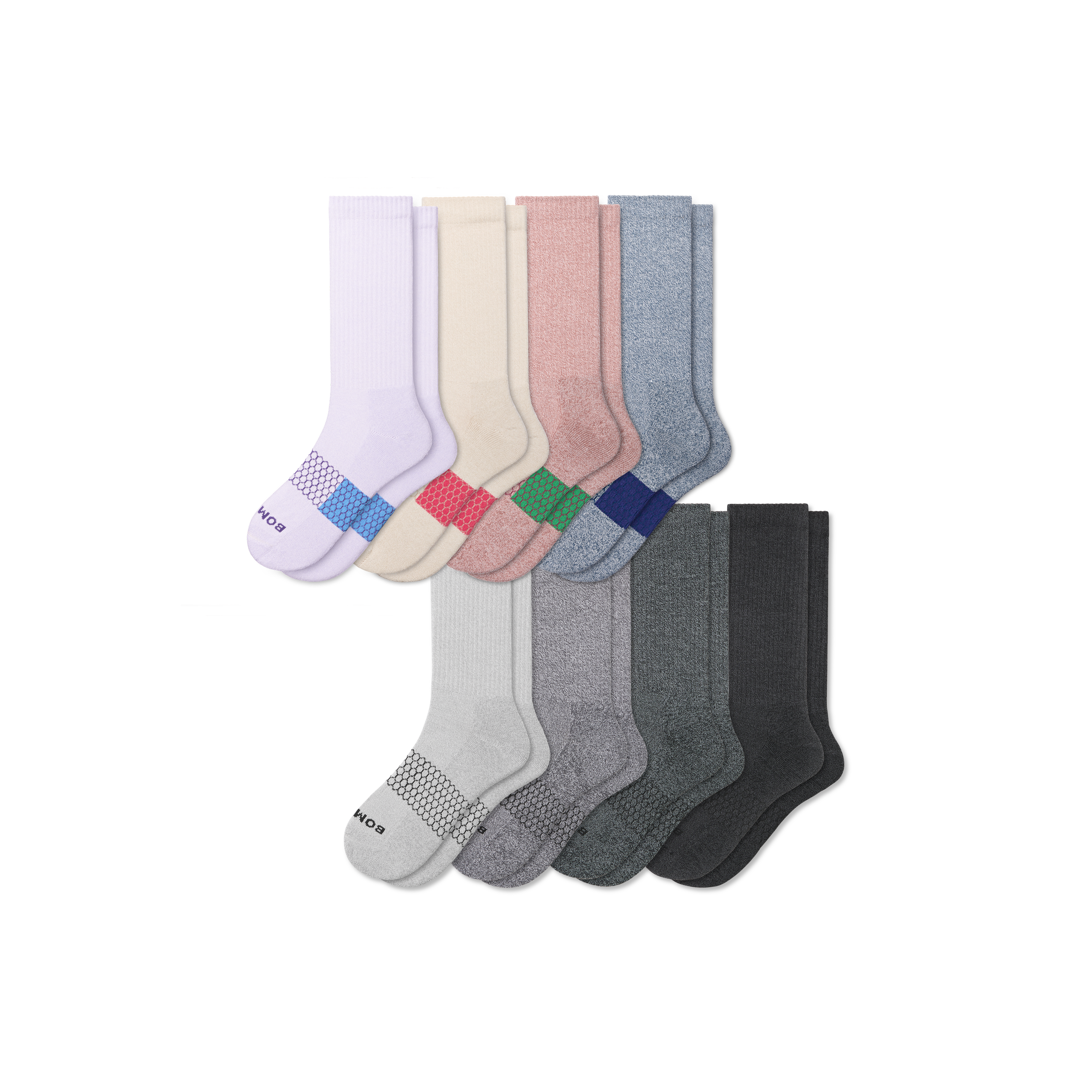 Bombas Calf Sock 8-pack In Multi