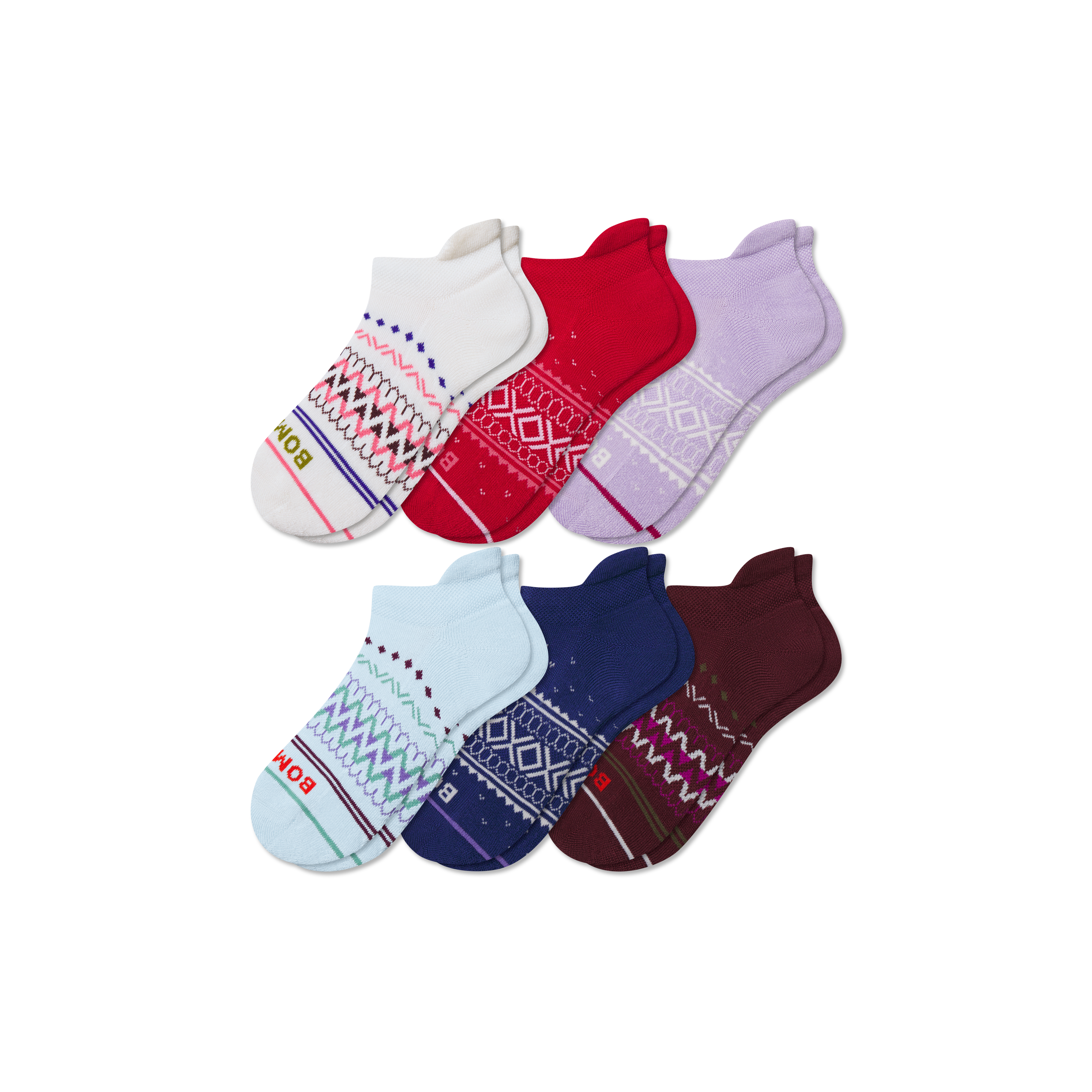 Youth Holiday Ankle Sock 6-Pack