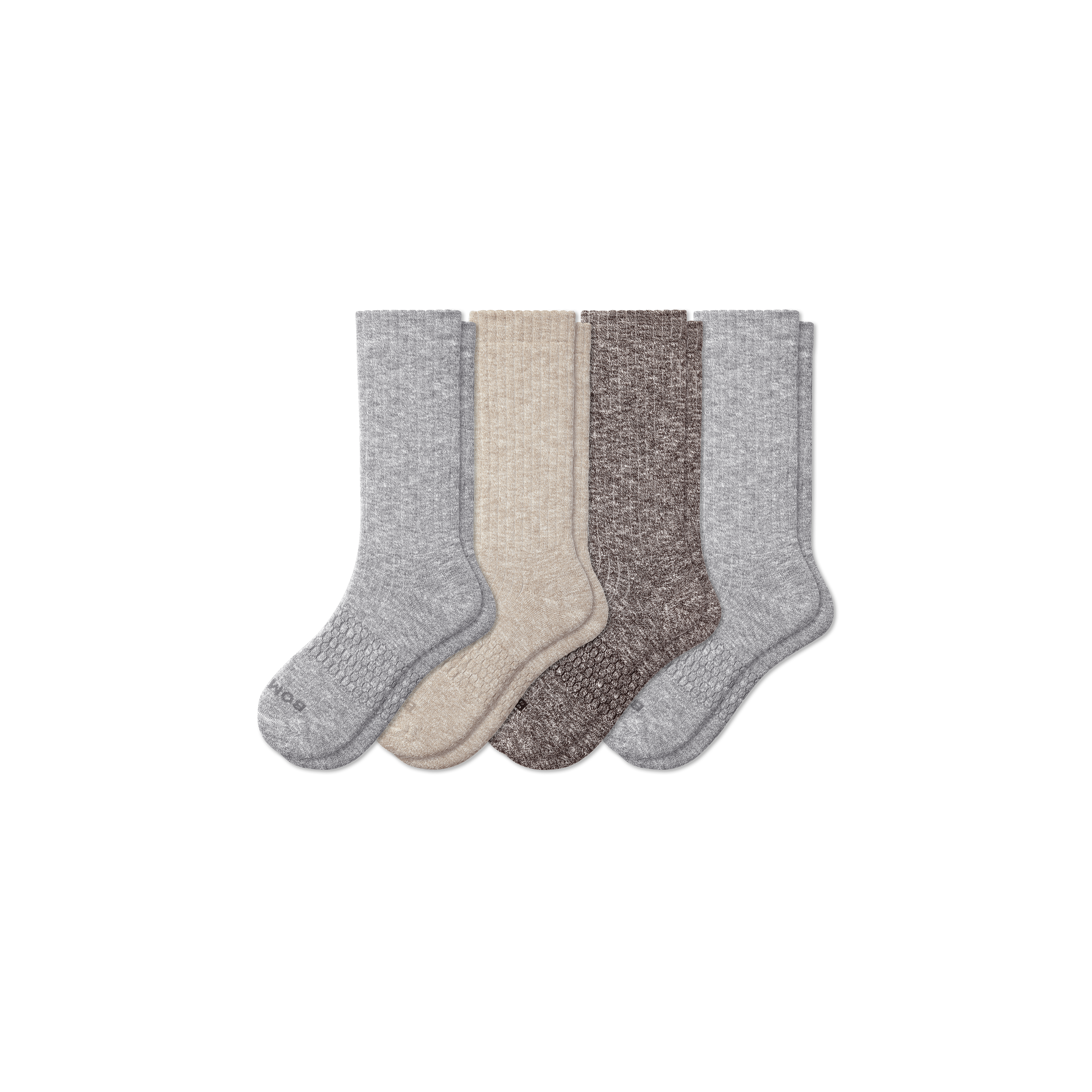 Shop Bombas Chunky Ragg Calf Sock 4-pack In Meteor Mix