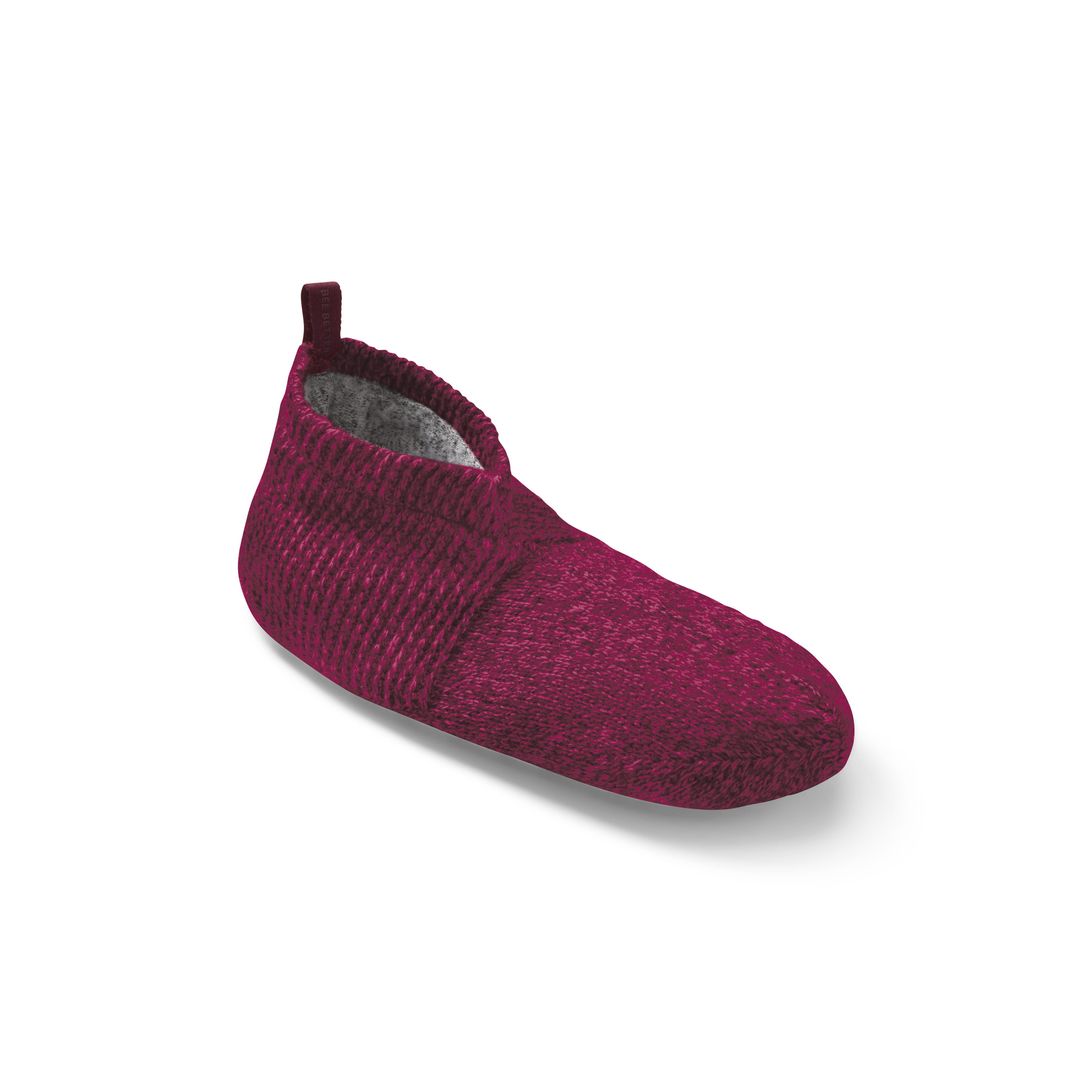 Bombas Merino Gripper Slippers Large Mens 10-12.5 Womens 12-14 Maroon Blue Women main image 3