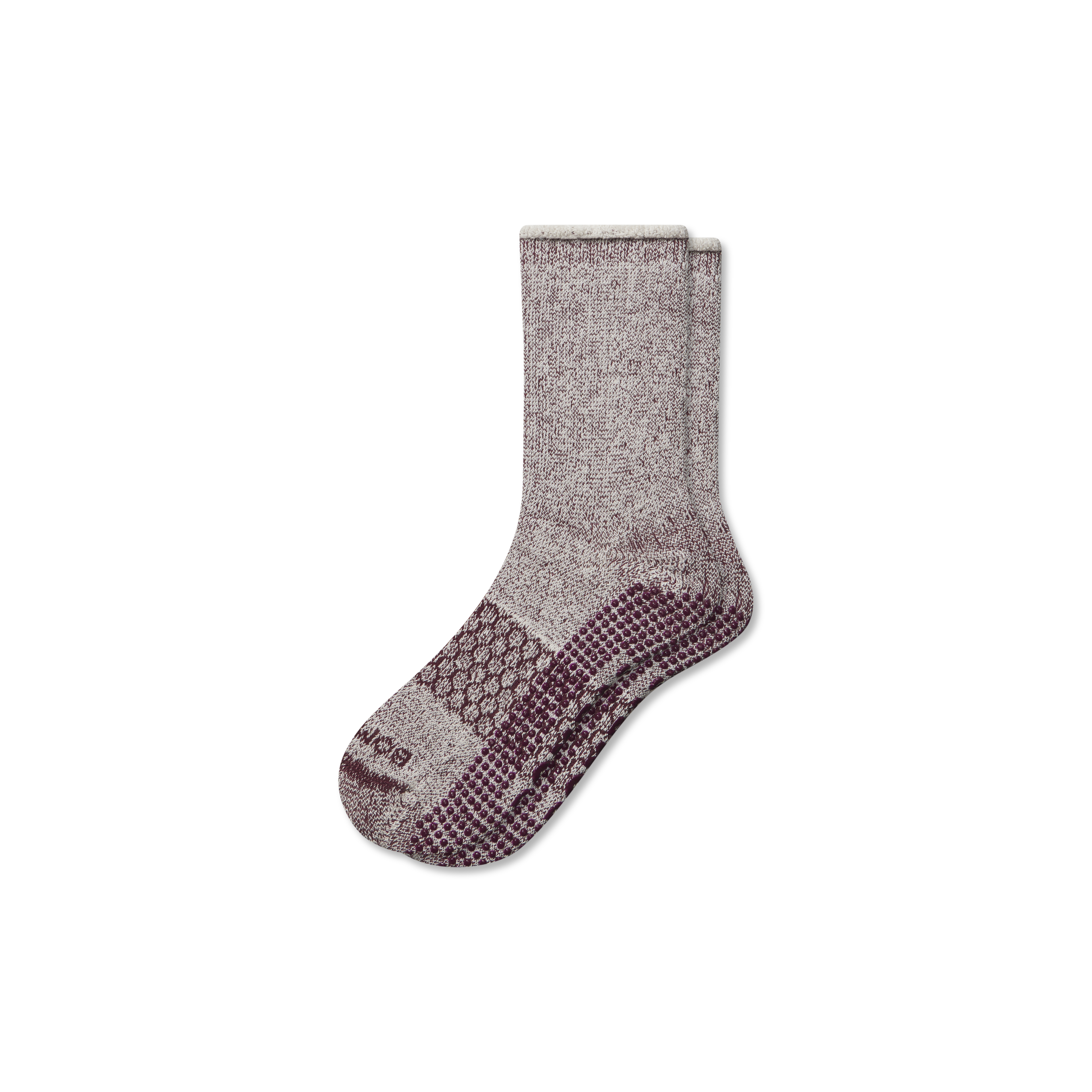Bombas Roll-top Merino Blend Gripper House Sock In Multi