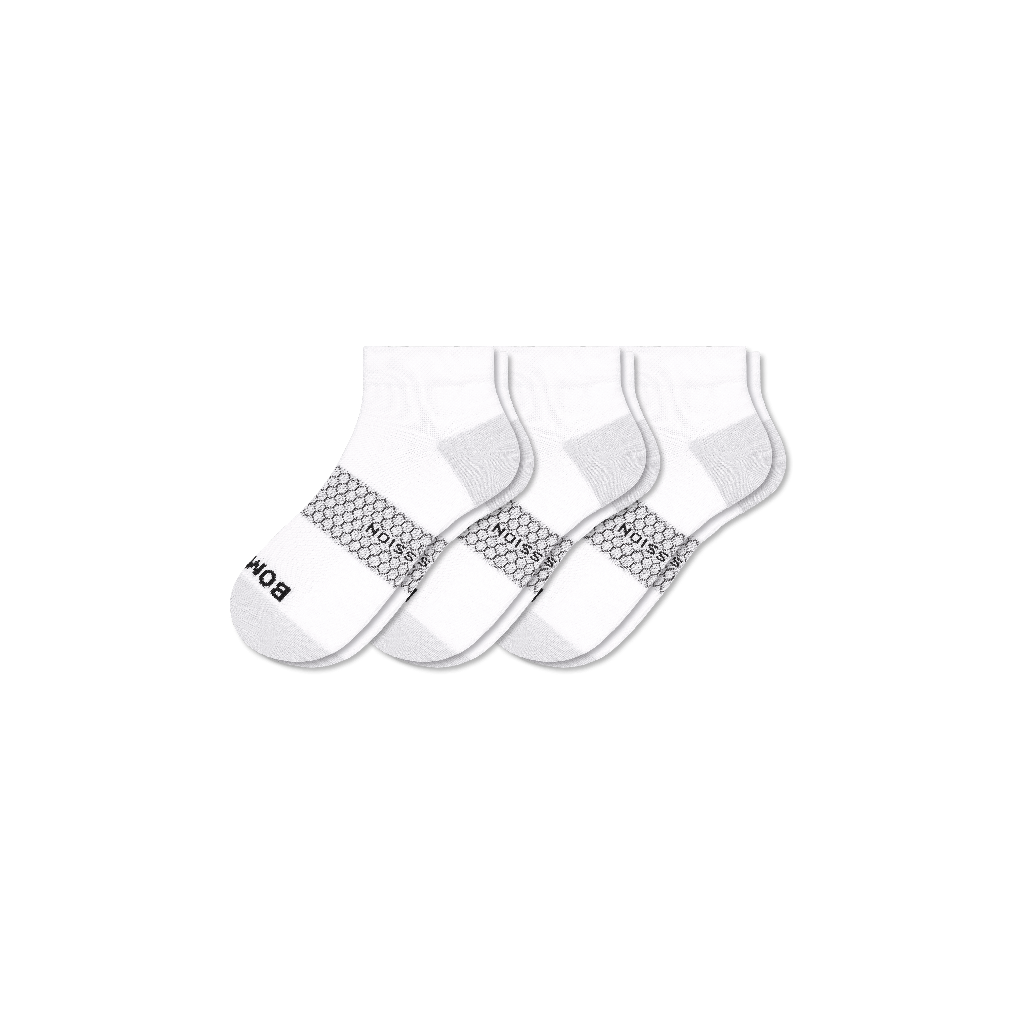 Bombas Ankle Compression Socks 3-pack In Bright White