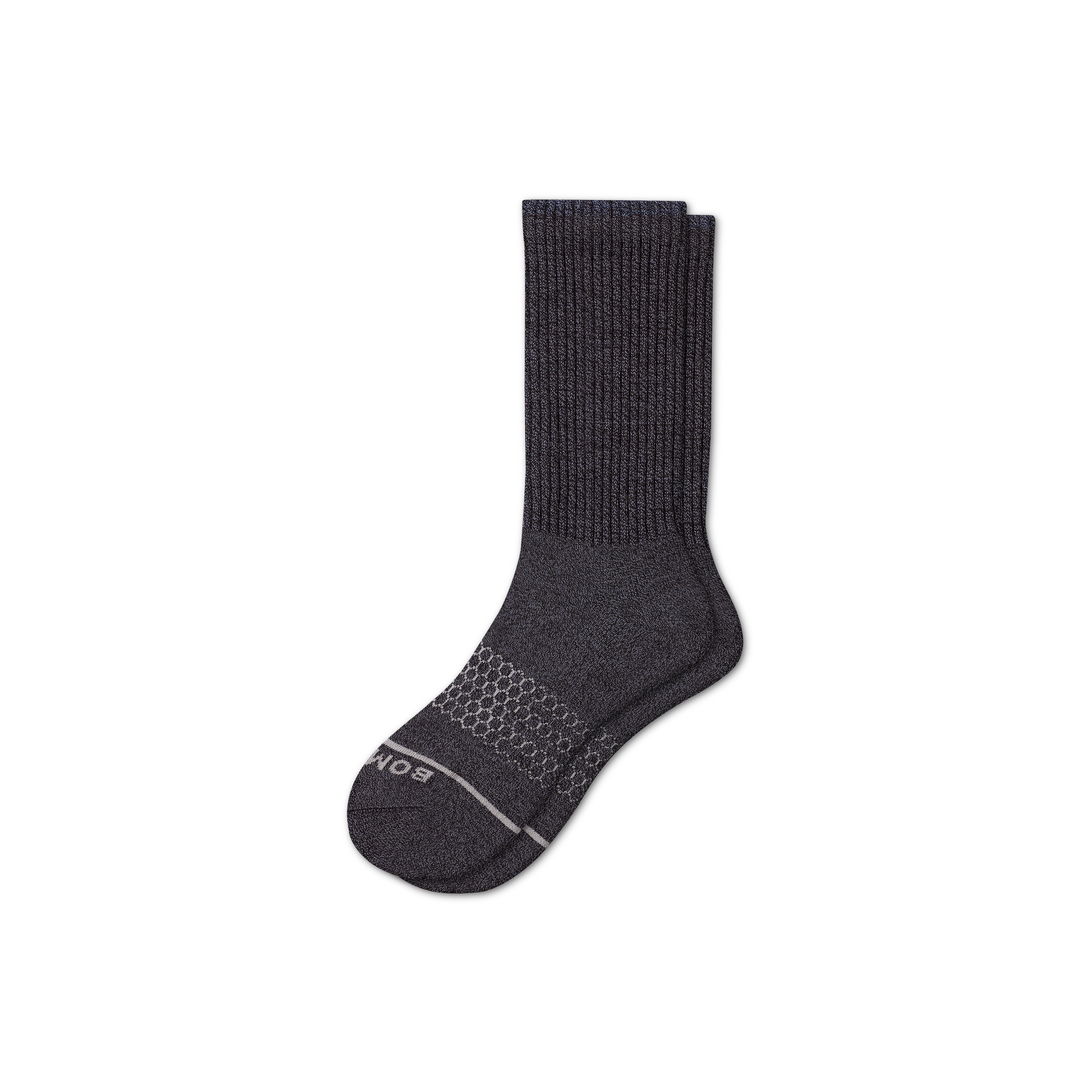 Bombas Merino Wool Blend Calf Socks In Dark Charcoal