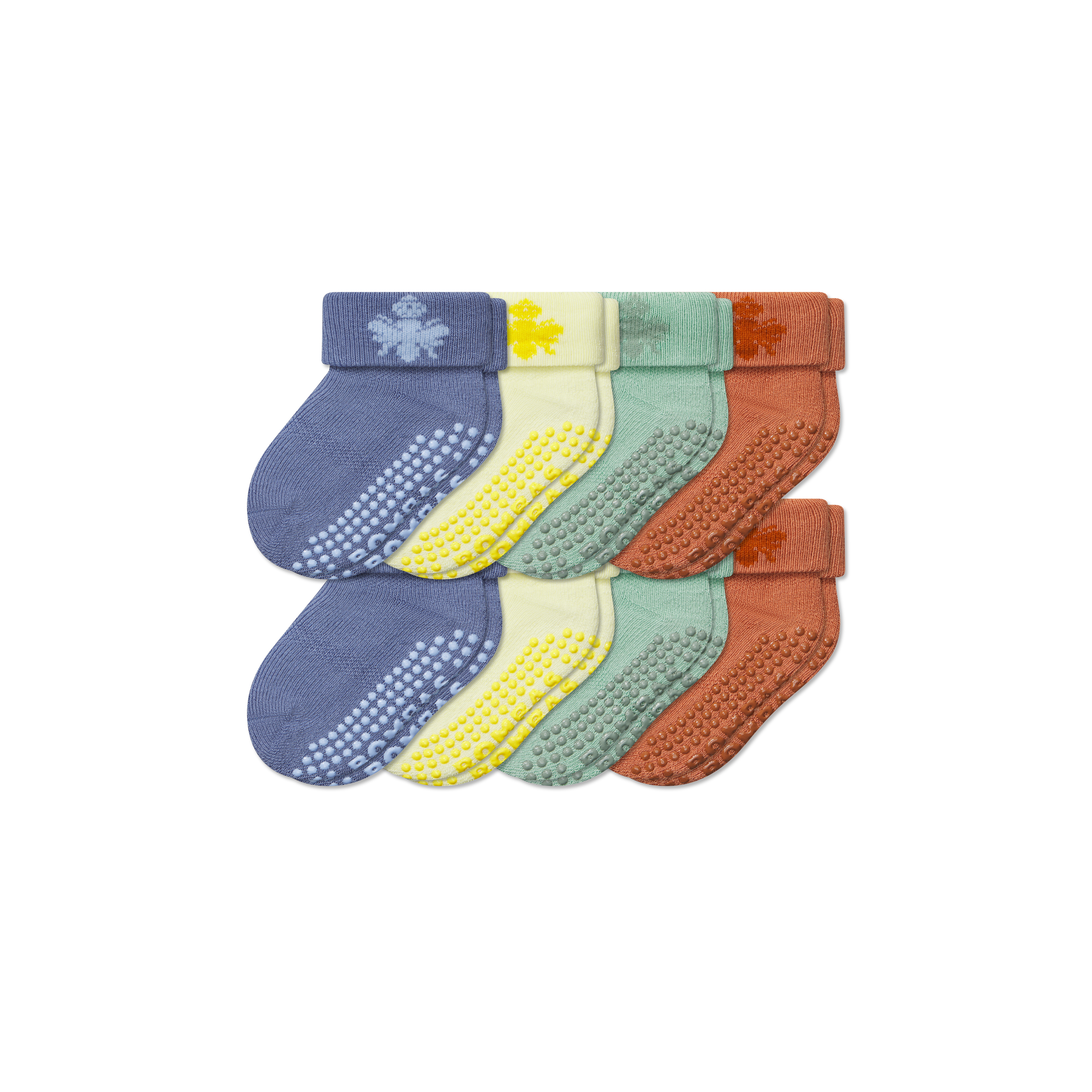 bombas Baby Gripper Sock 8-Pack (6-12 Months)