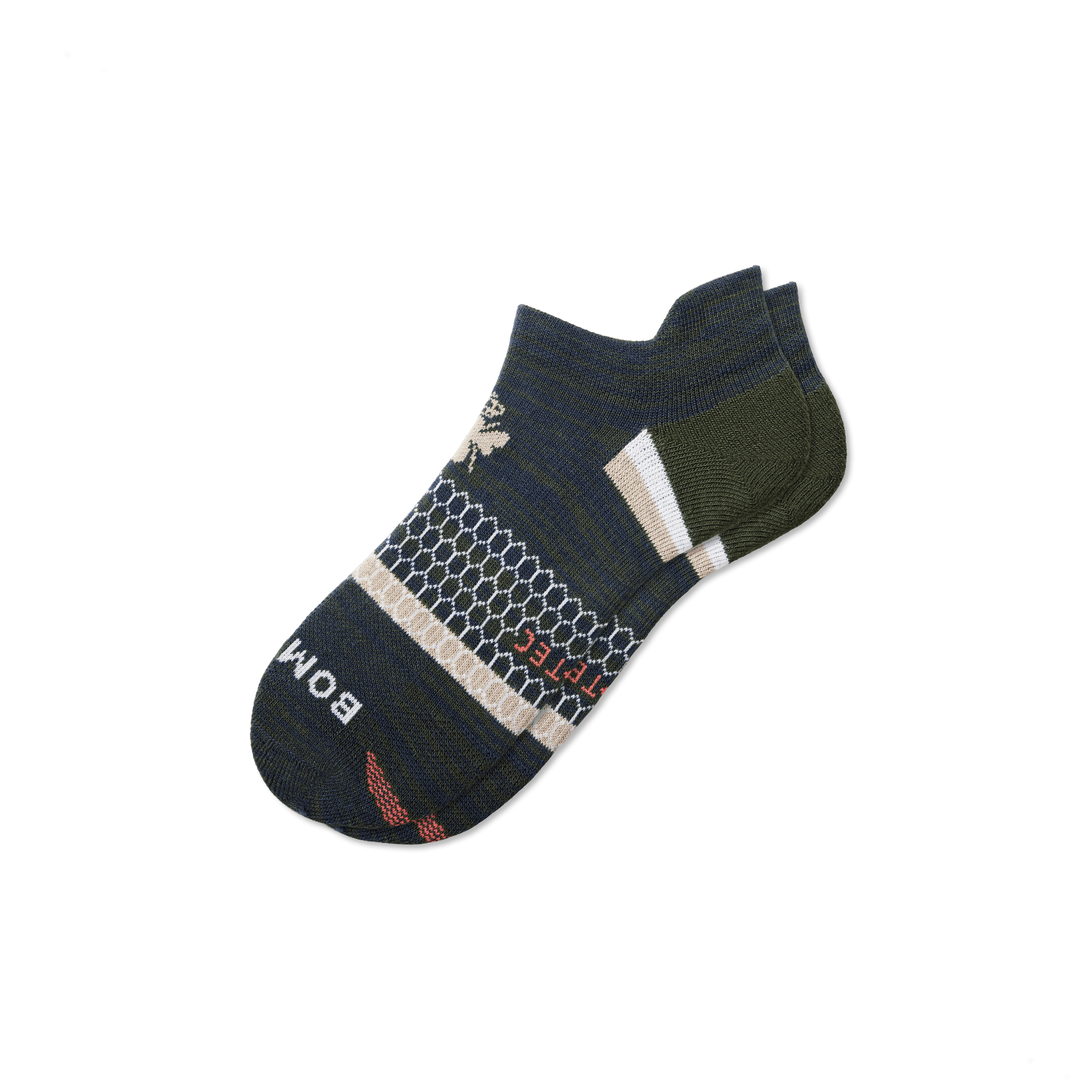 Bombas All-purpose Performance Ankle Socks In Midnight Olive