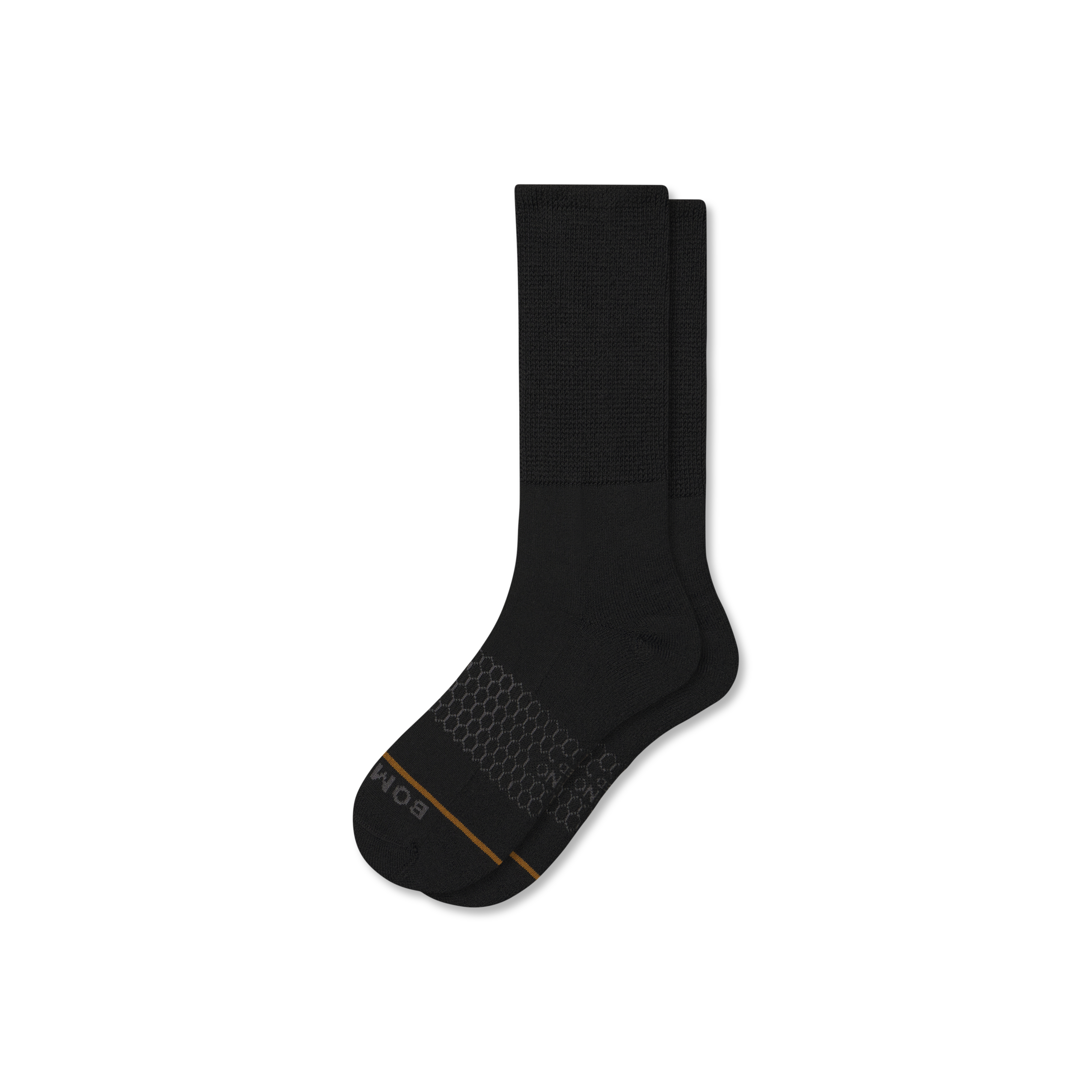 Bombas Merino Blend Ultra-stretch Calf Socks In Black