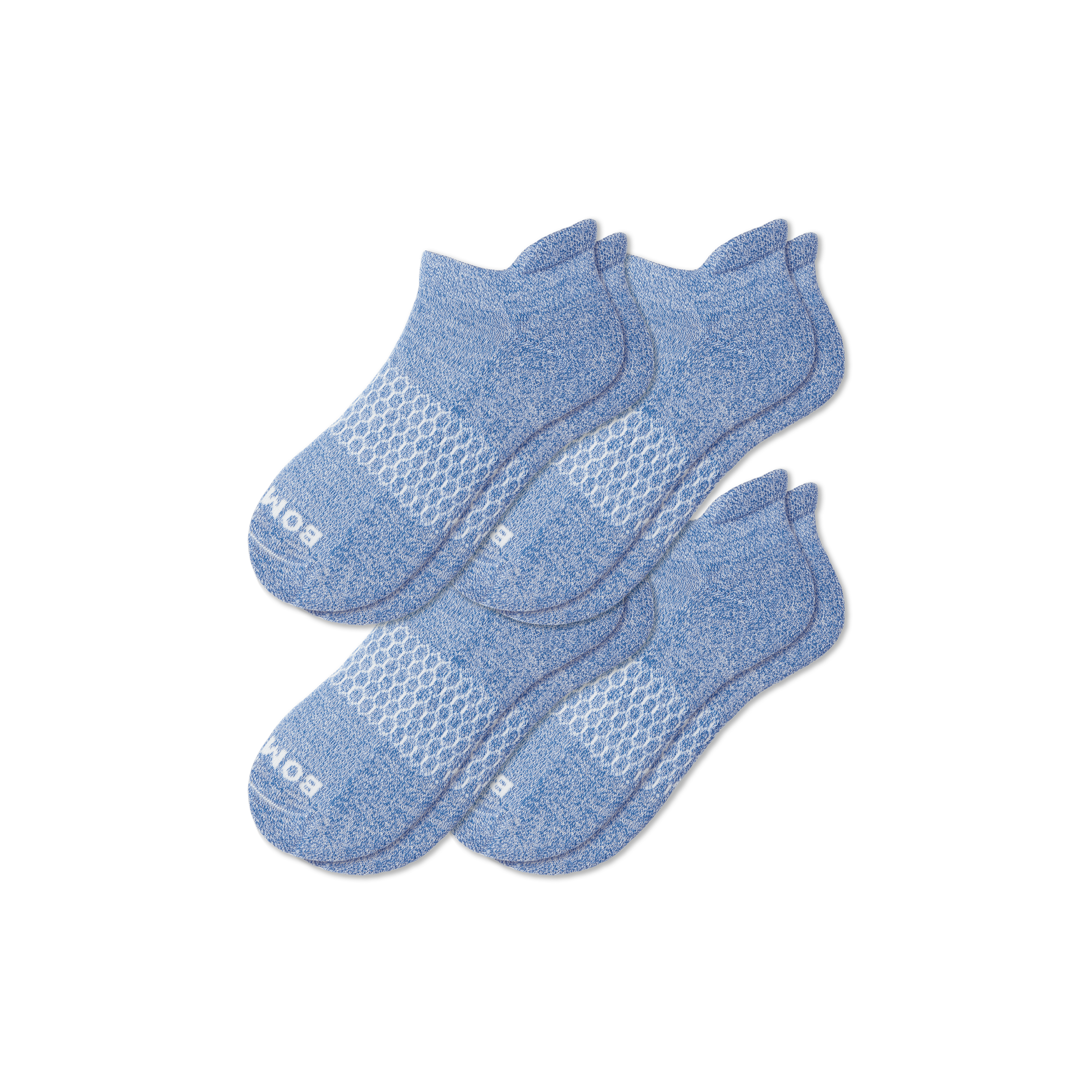 Bombas Marl Ankle Sock 4-pack In Blue