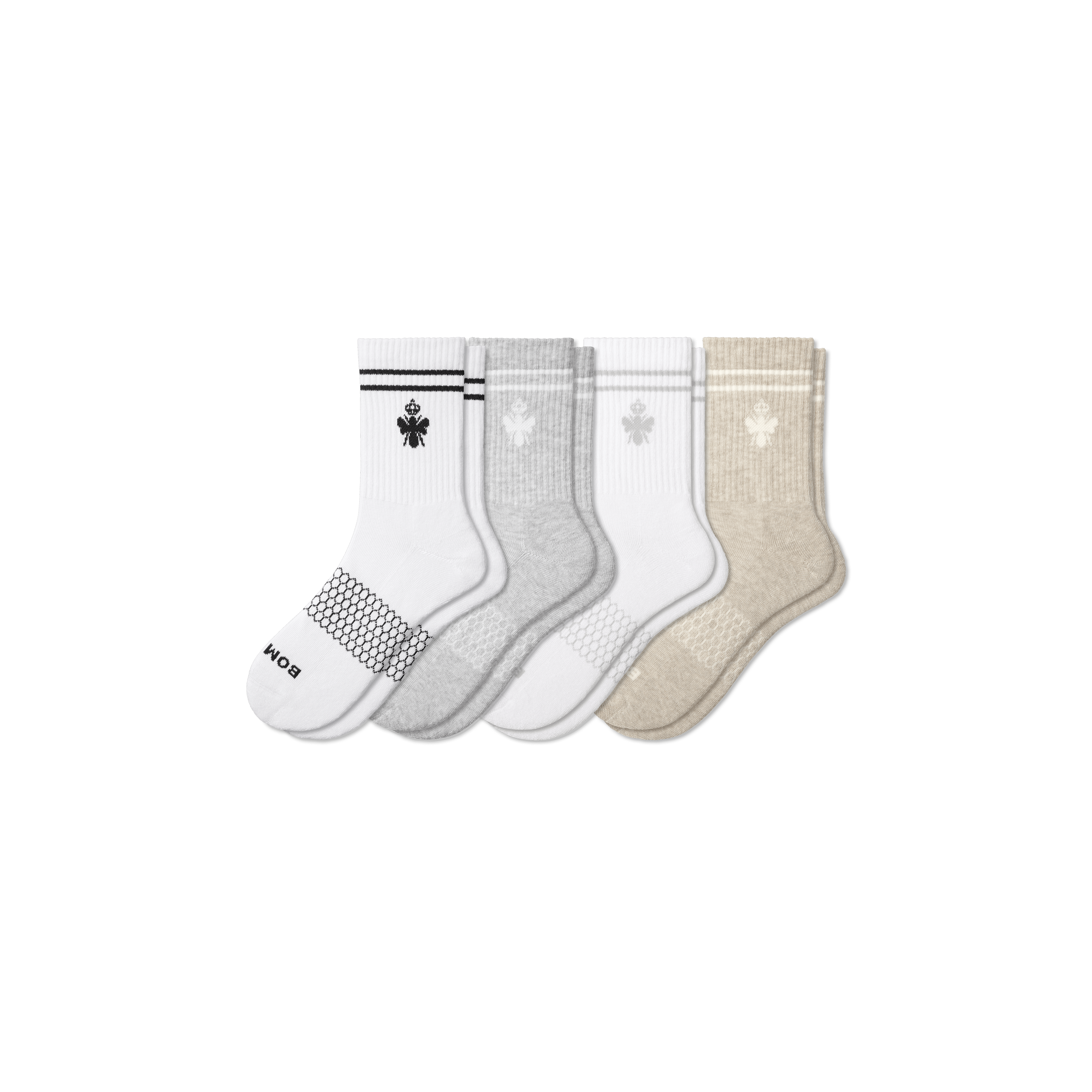 bombas Women's Originals Half Calf Sock 4-Pack