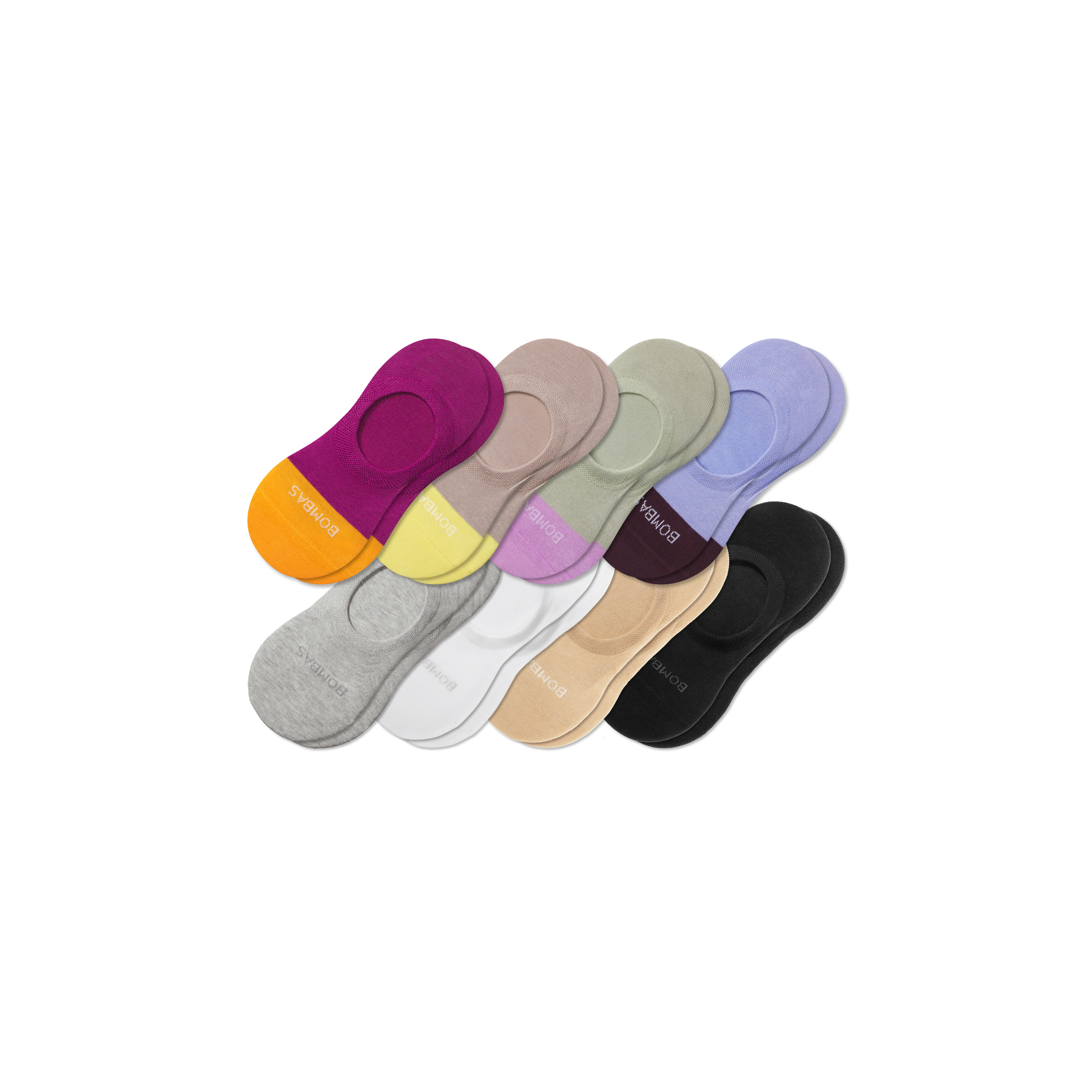 Bombas Lightweight No Show Socks 8-pack