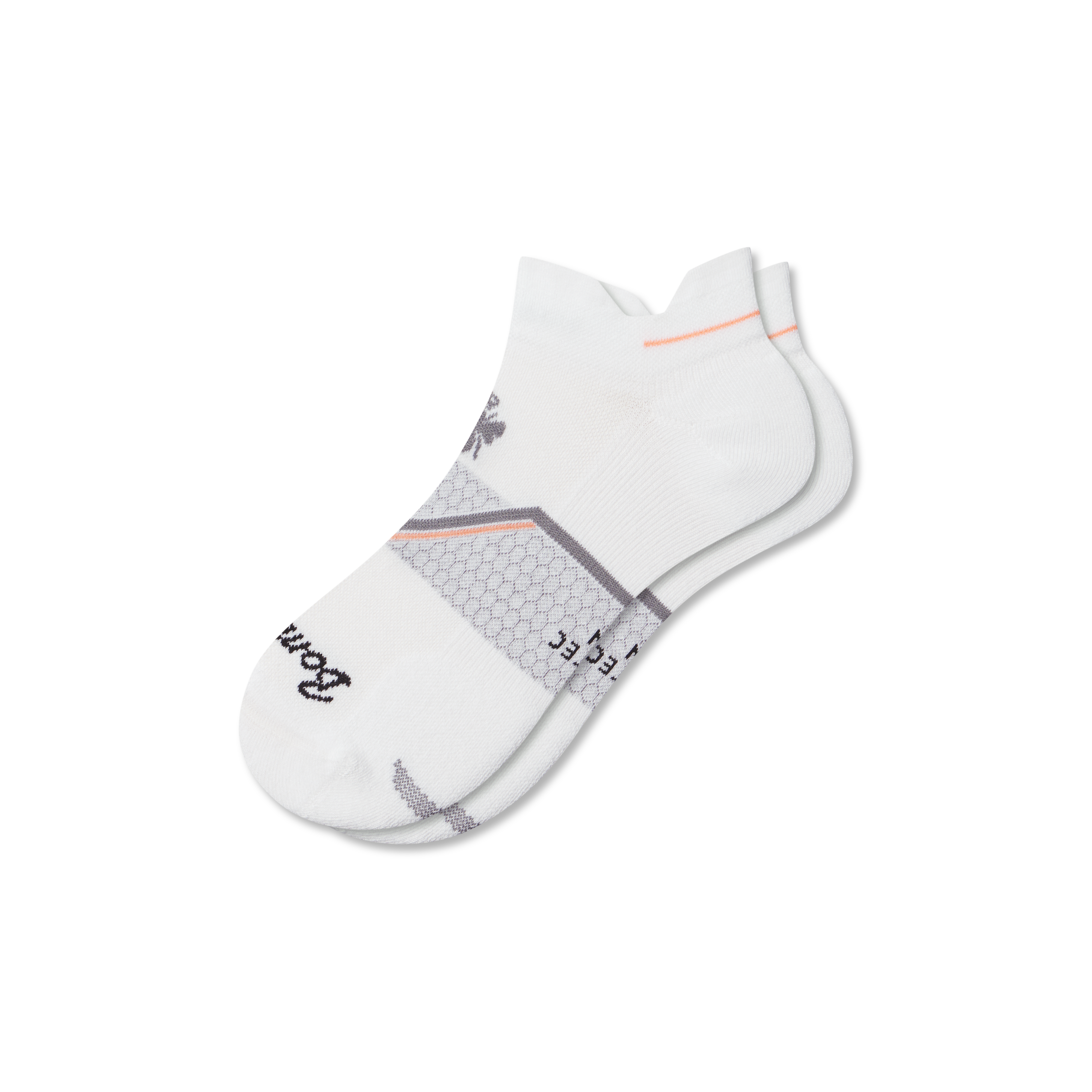Bombas Running Ankle Socks In White