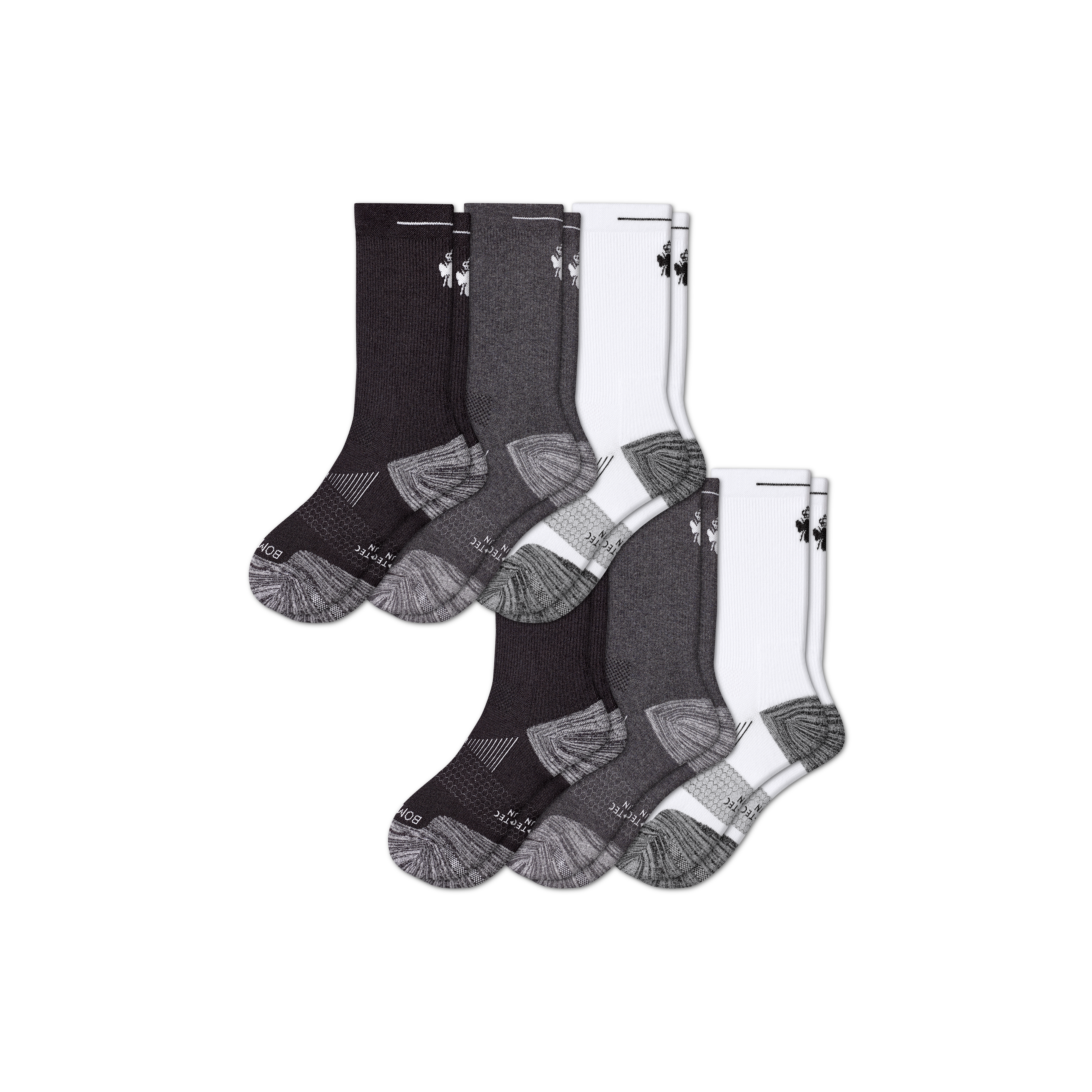 Bombas Running Calf Sock 6-pack In Bee Mix