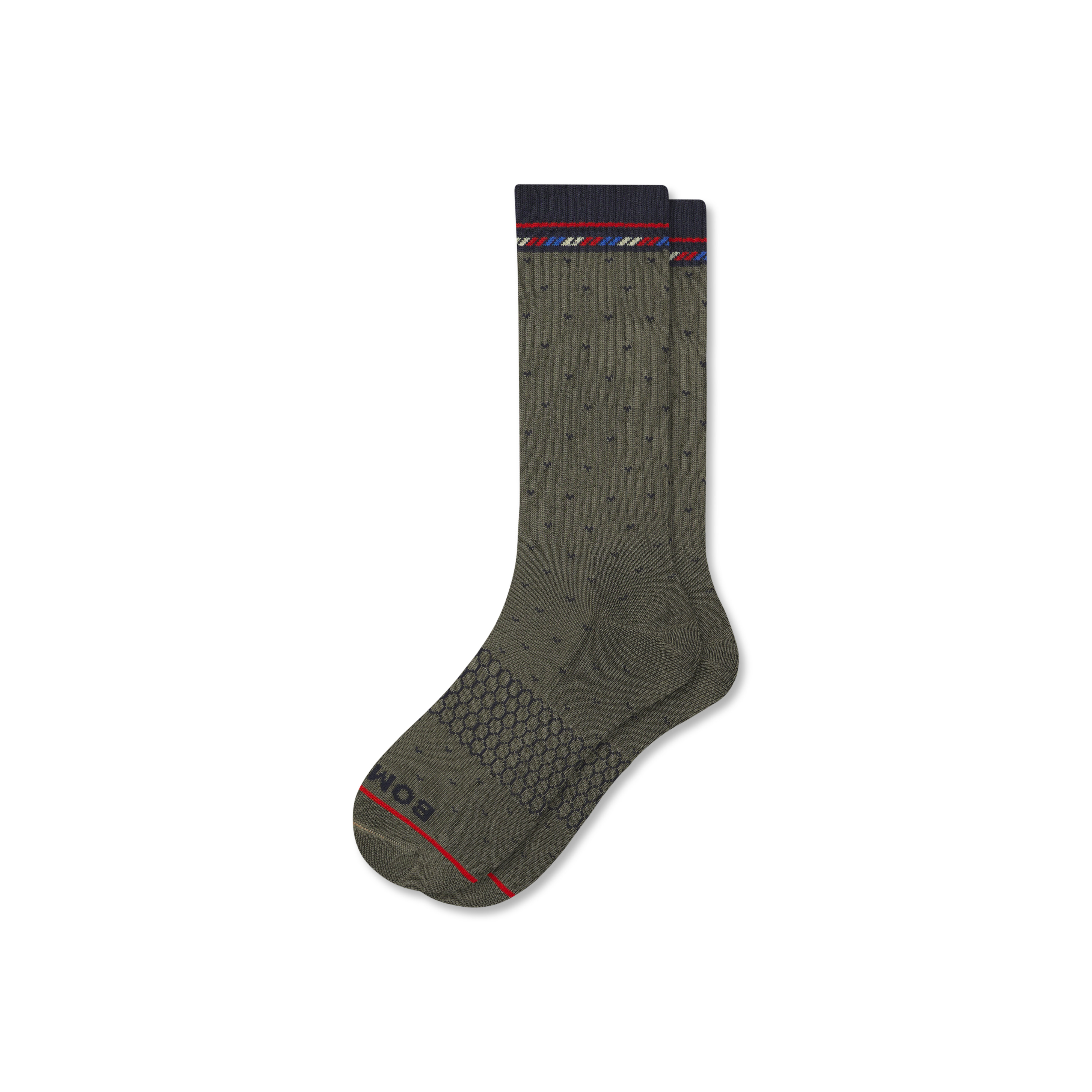 Bombas Holiday Calf Socks In Green
