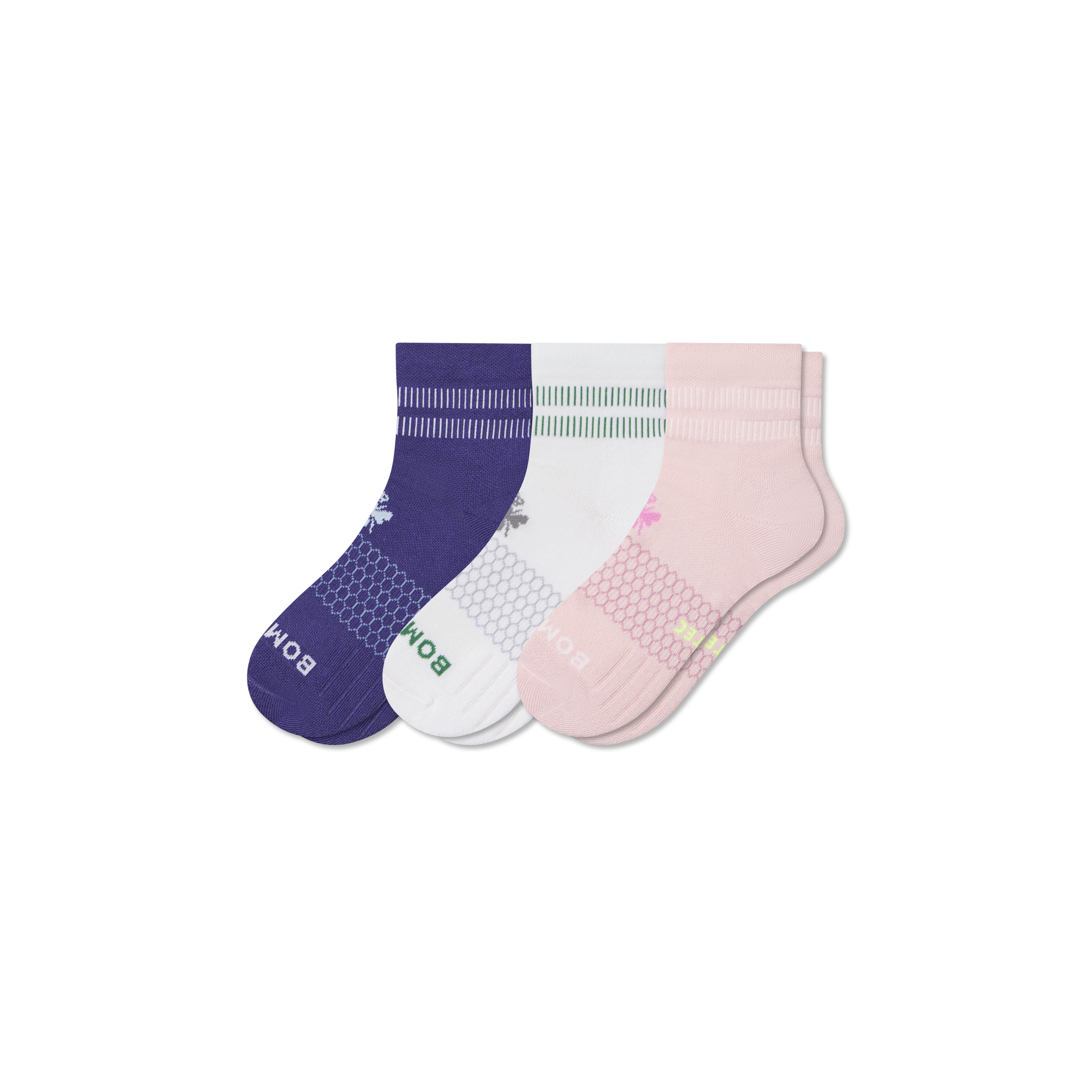 Bombas All-purpose Performance Quarter Sock 3-pack