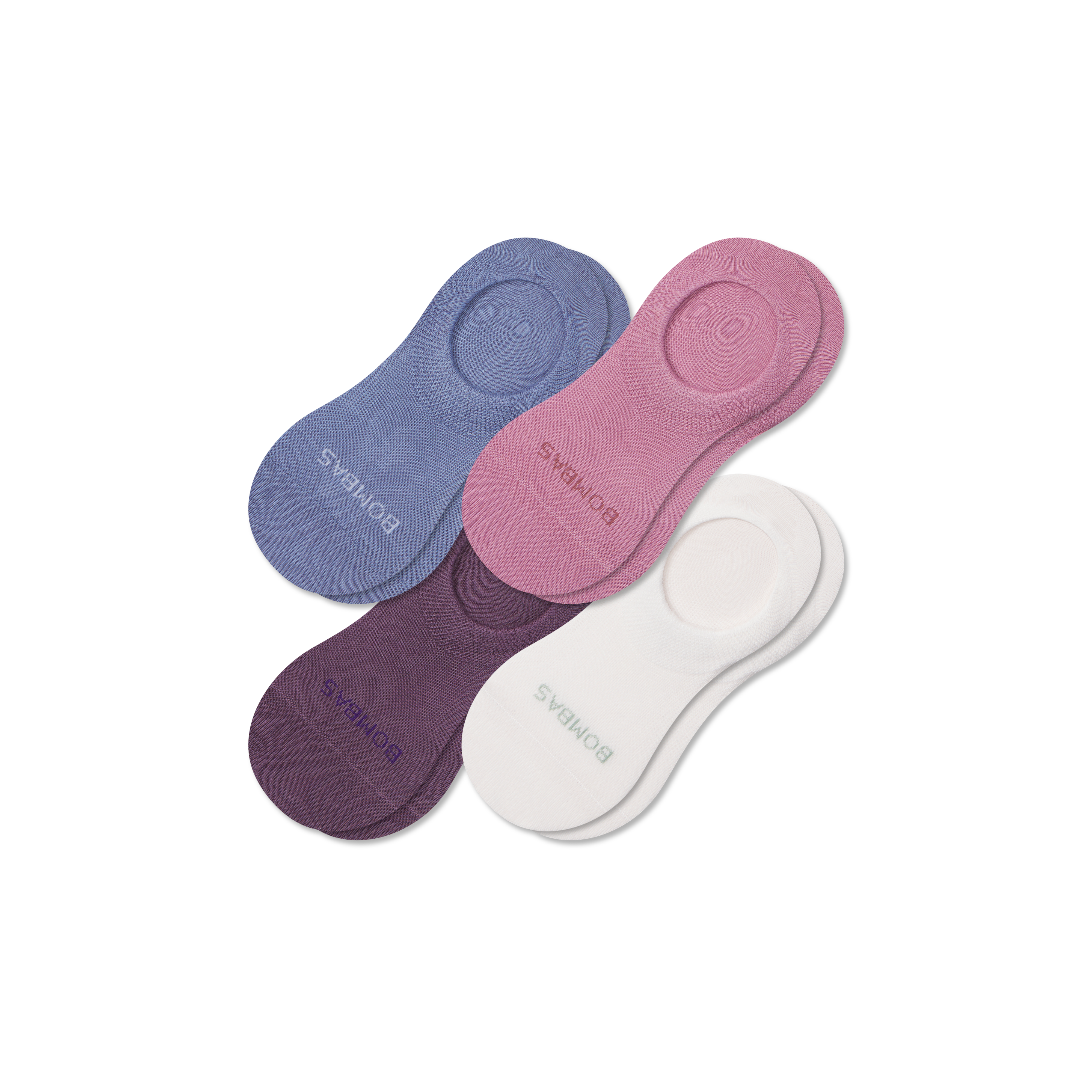bombas Women's Lightweight No Show Sock 4-Pack