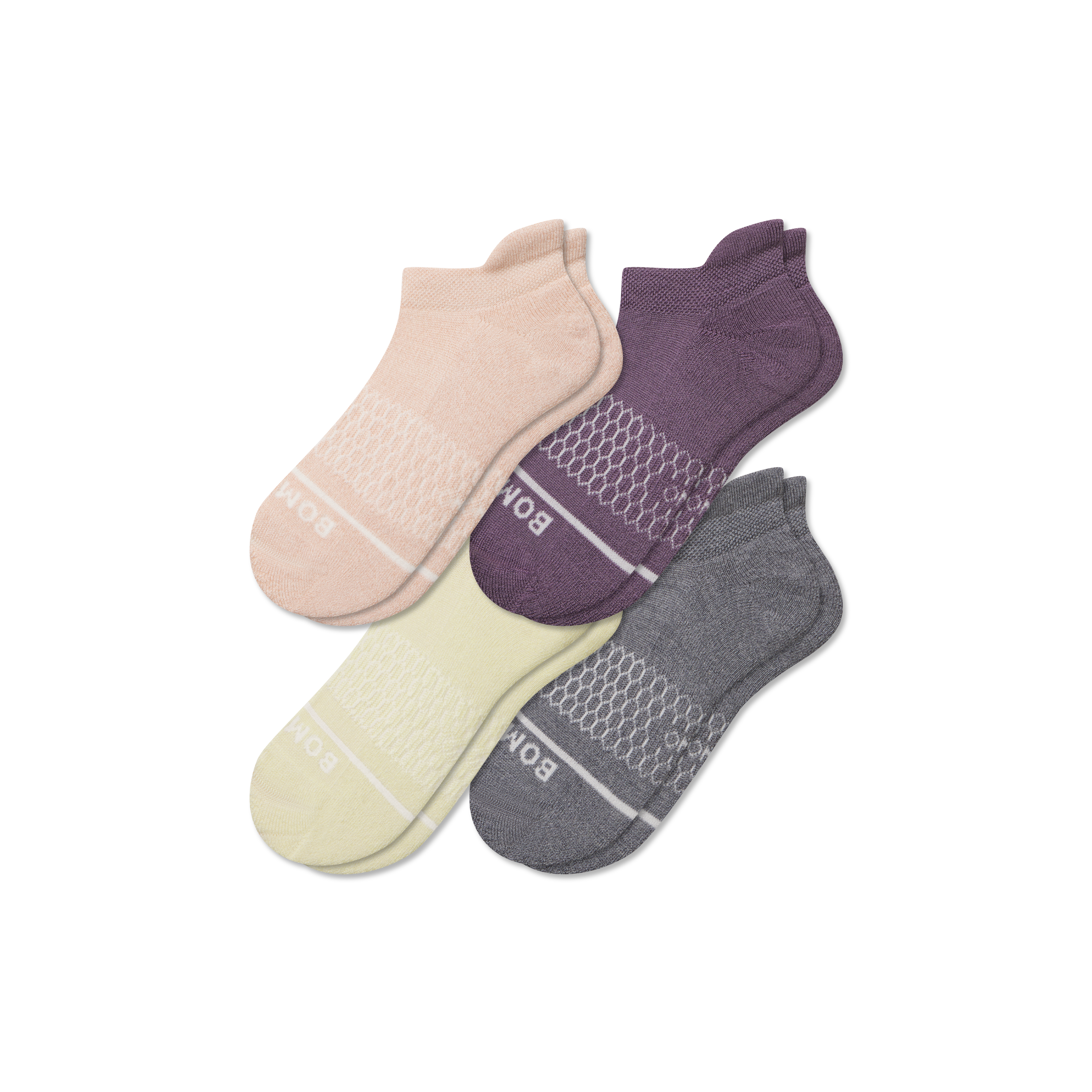Bombas Merino Wool Blend Ankle Sock 4-pack