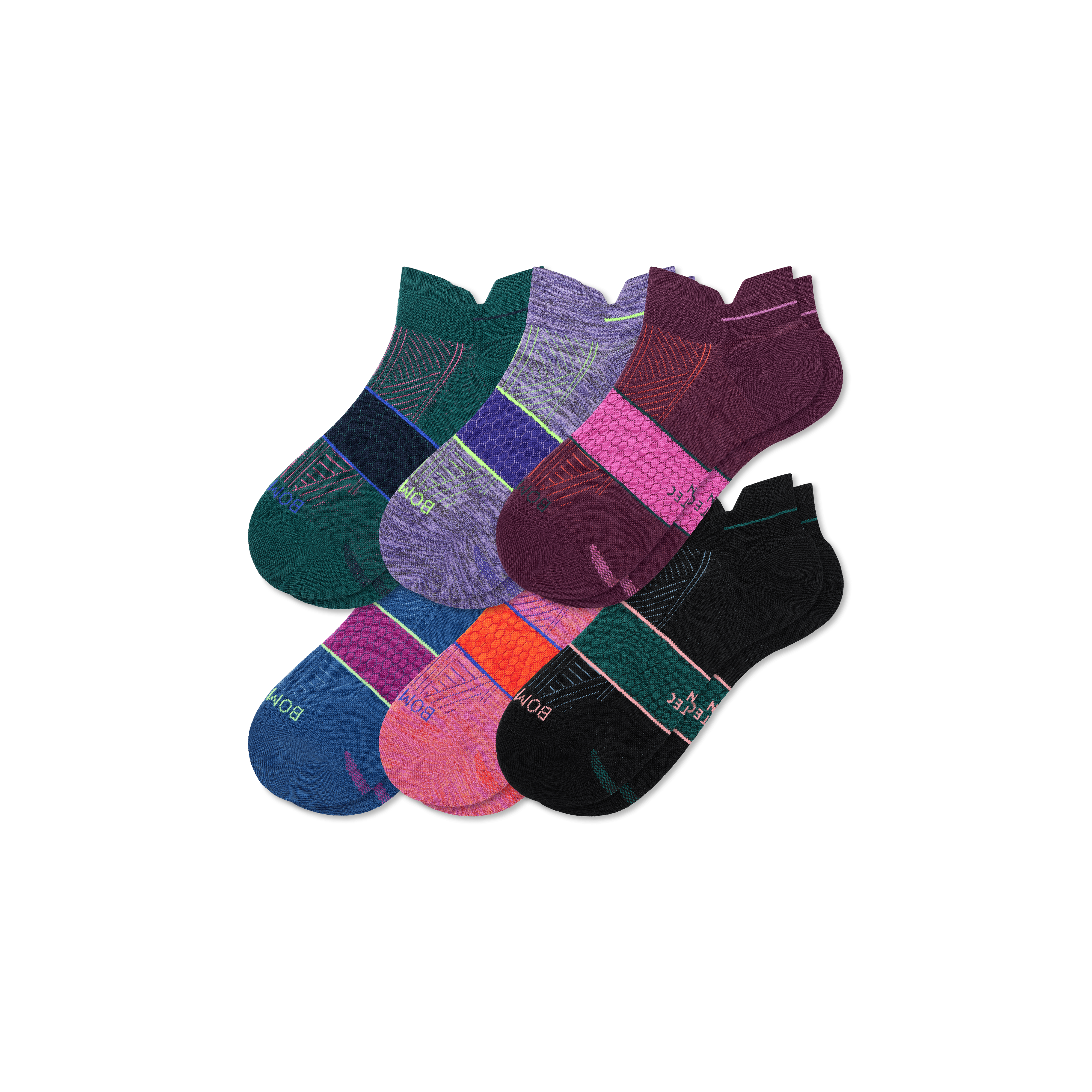 6 Pack Bombas Mixed store Colors - Medium - Women