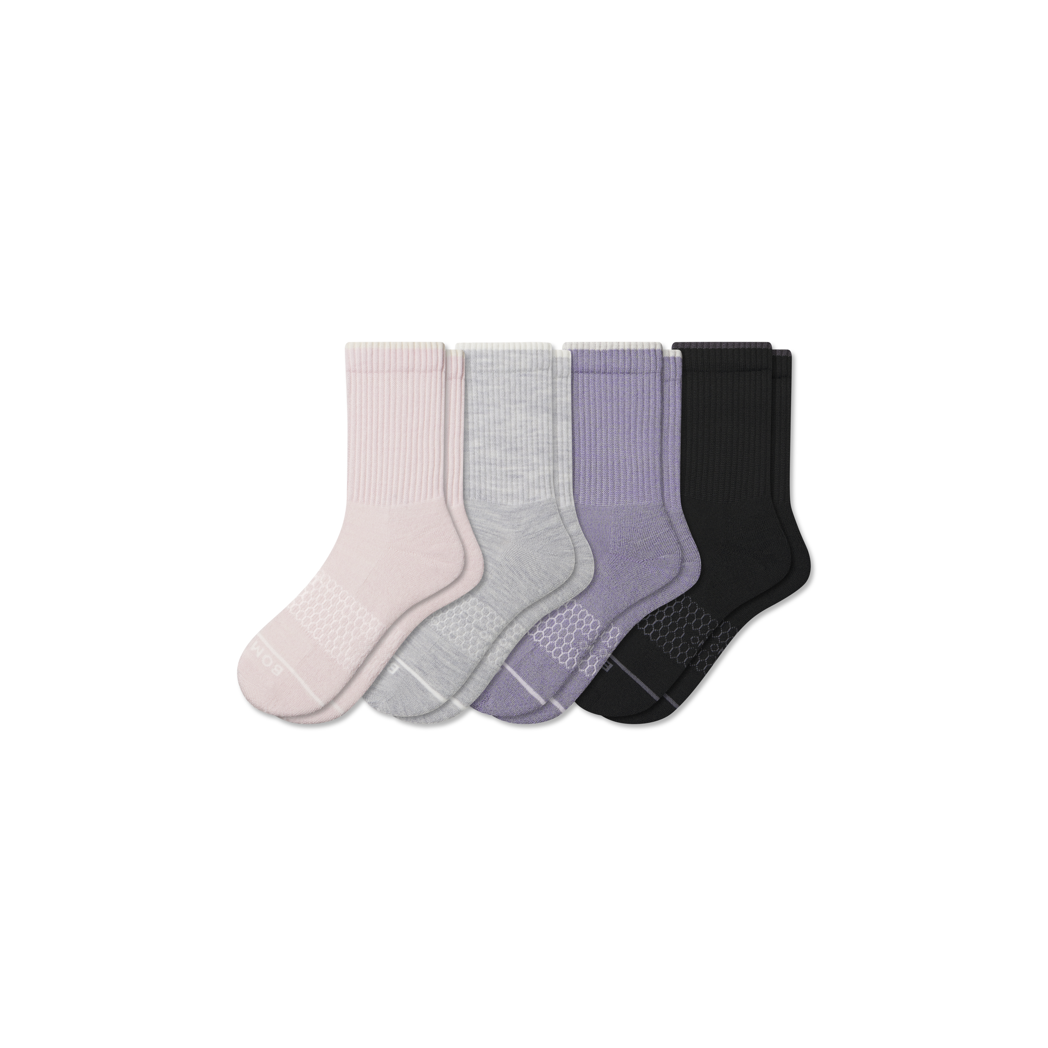 Bombas Merino Wool Blend Half Calf Sock 4-pack In Multi
