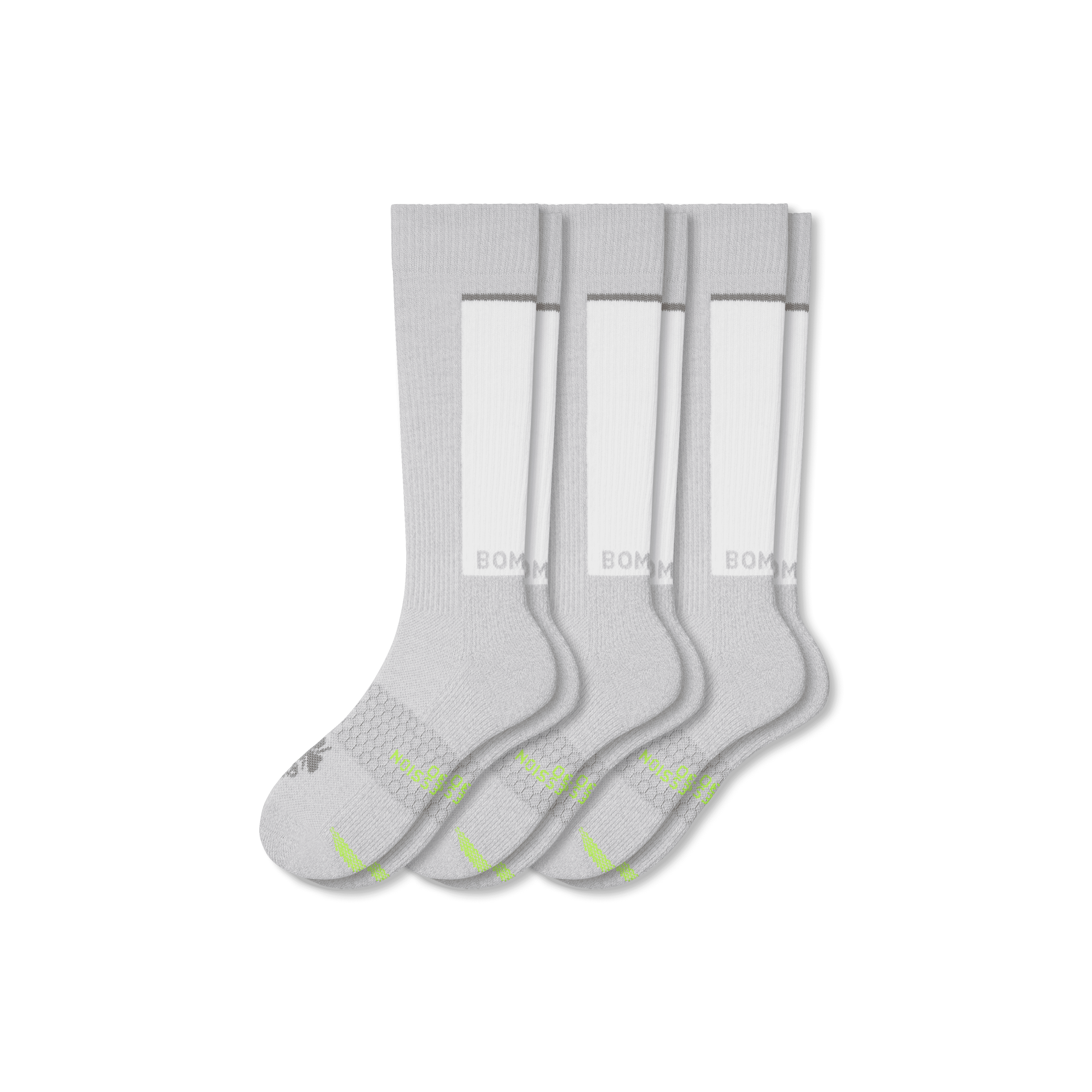 Bombas Performance Compression Sock 3-pack (20-30mmhg) In Grey