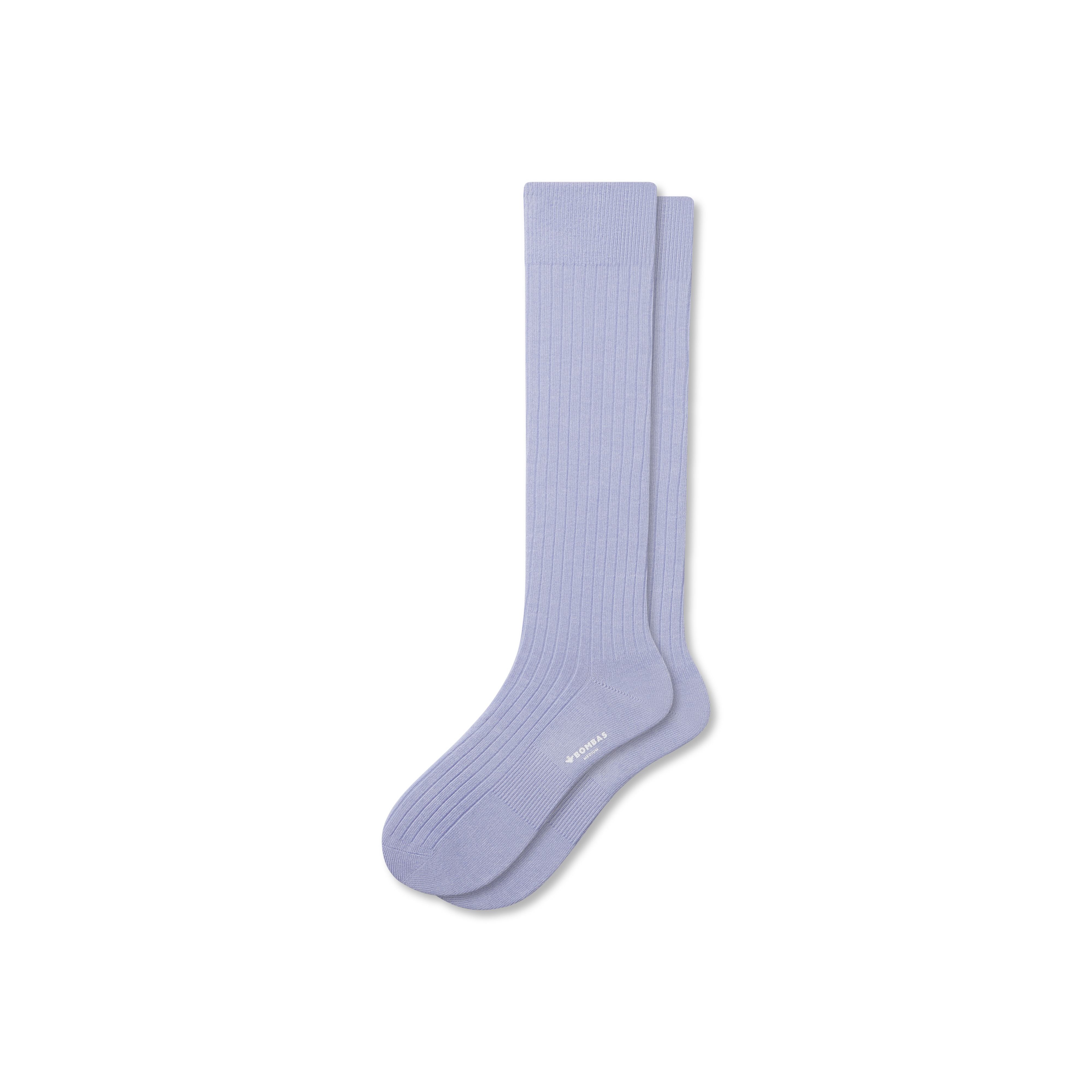 Bombas Ribbed Dress Over The Calf Socks In Dawn Blue