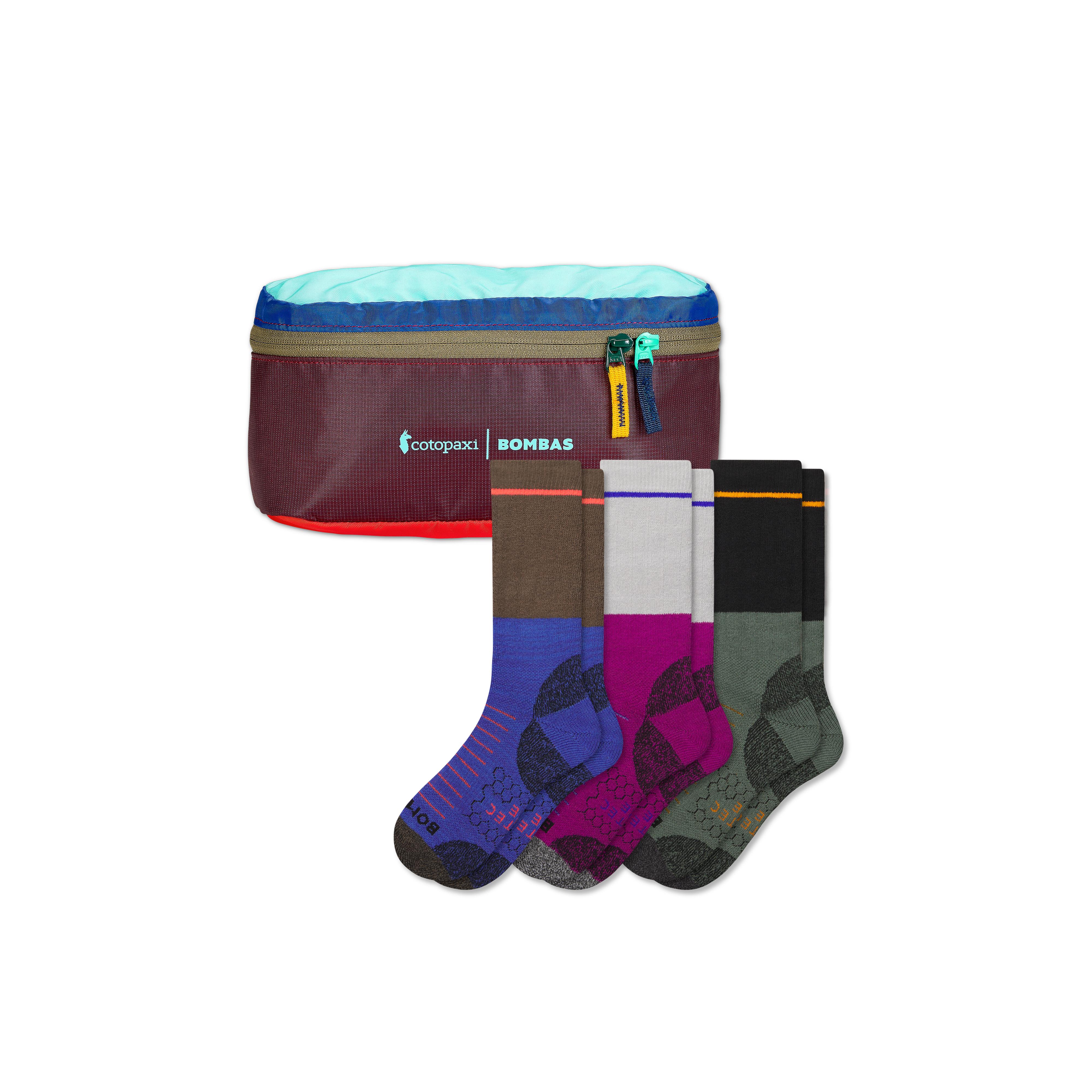 Bombas Hiking Performance Calf Sock 3-pack & Cotopaxi Fanny Pack