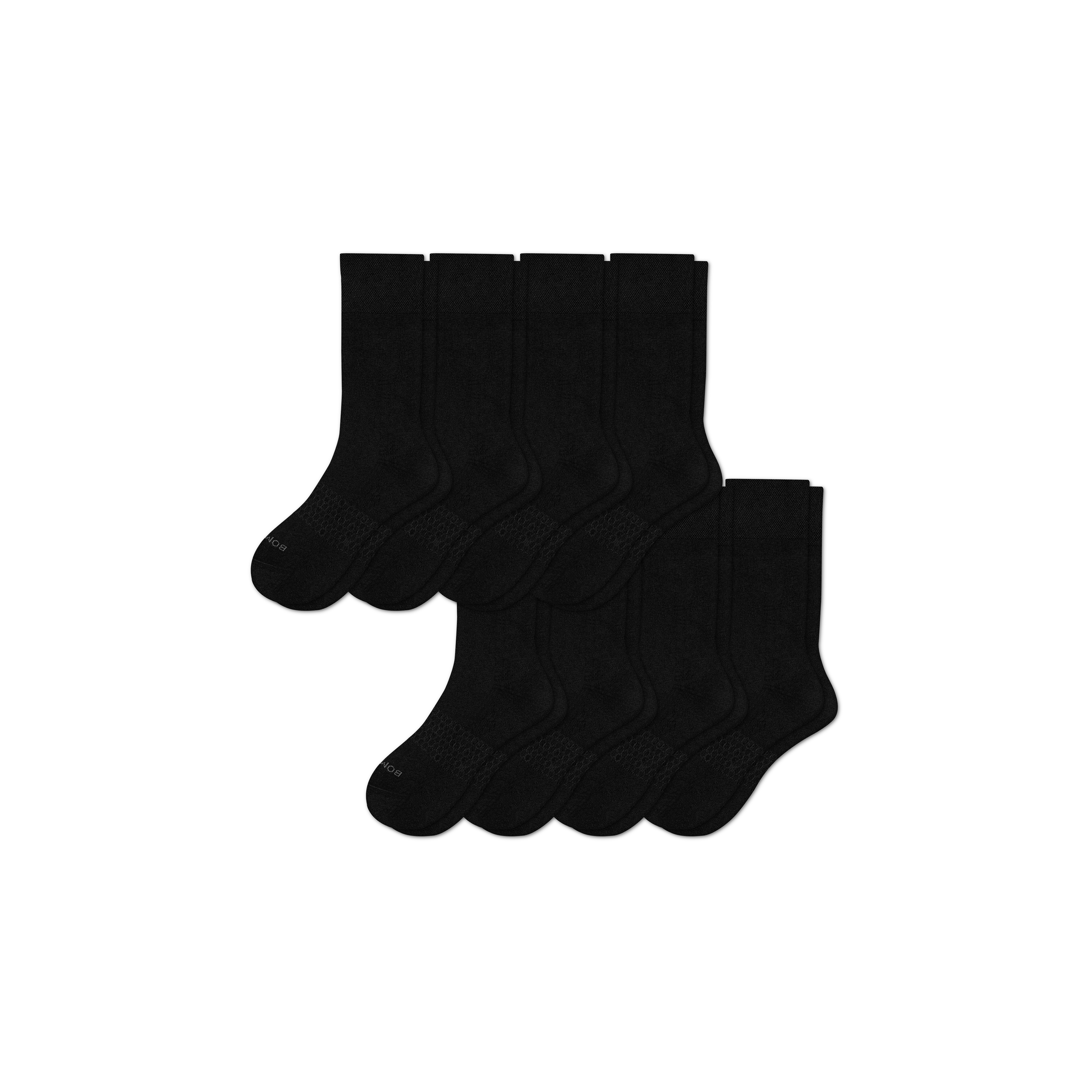 Bombas Dress Calf Sock 8-pack In Black