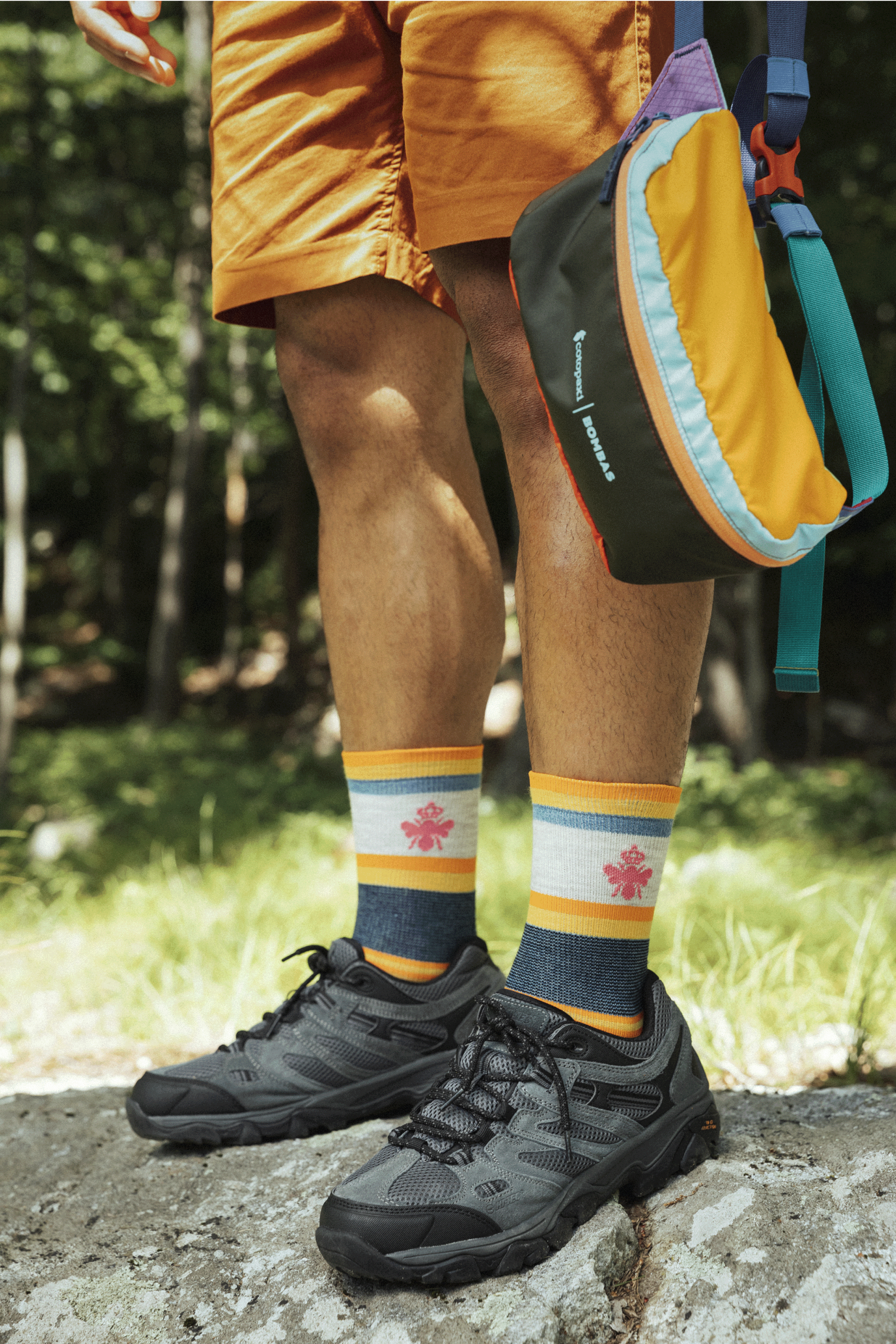 Cotopaxi x Bombas Merino Wool Blend Hiking Quarter Socks - Bombas