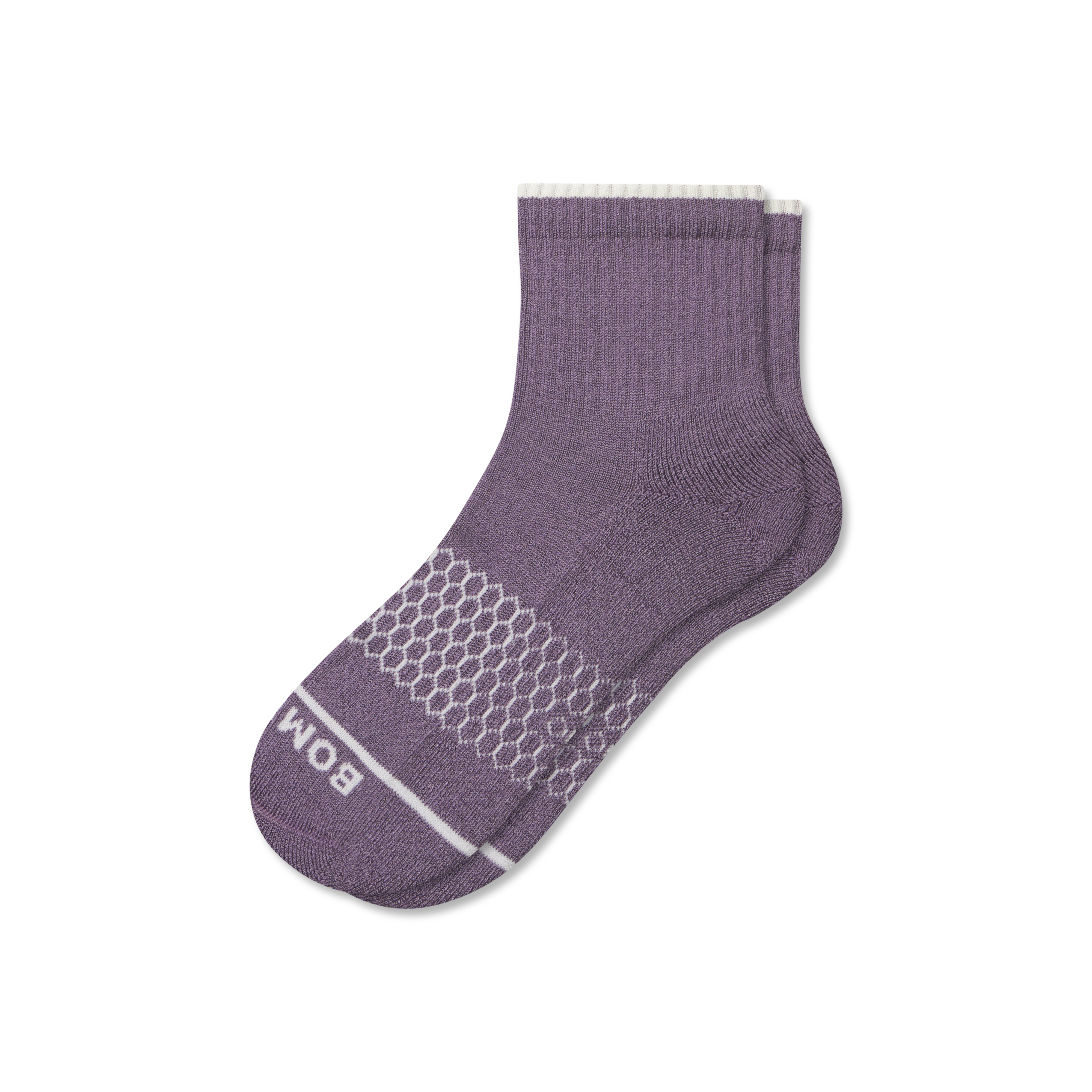 Bombas Merino Wool Blend Quarter Socks In Purple