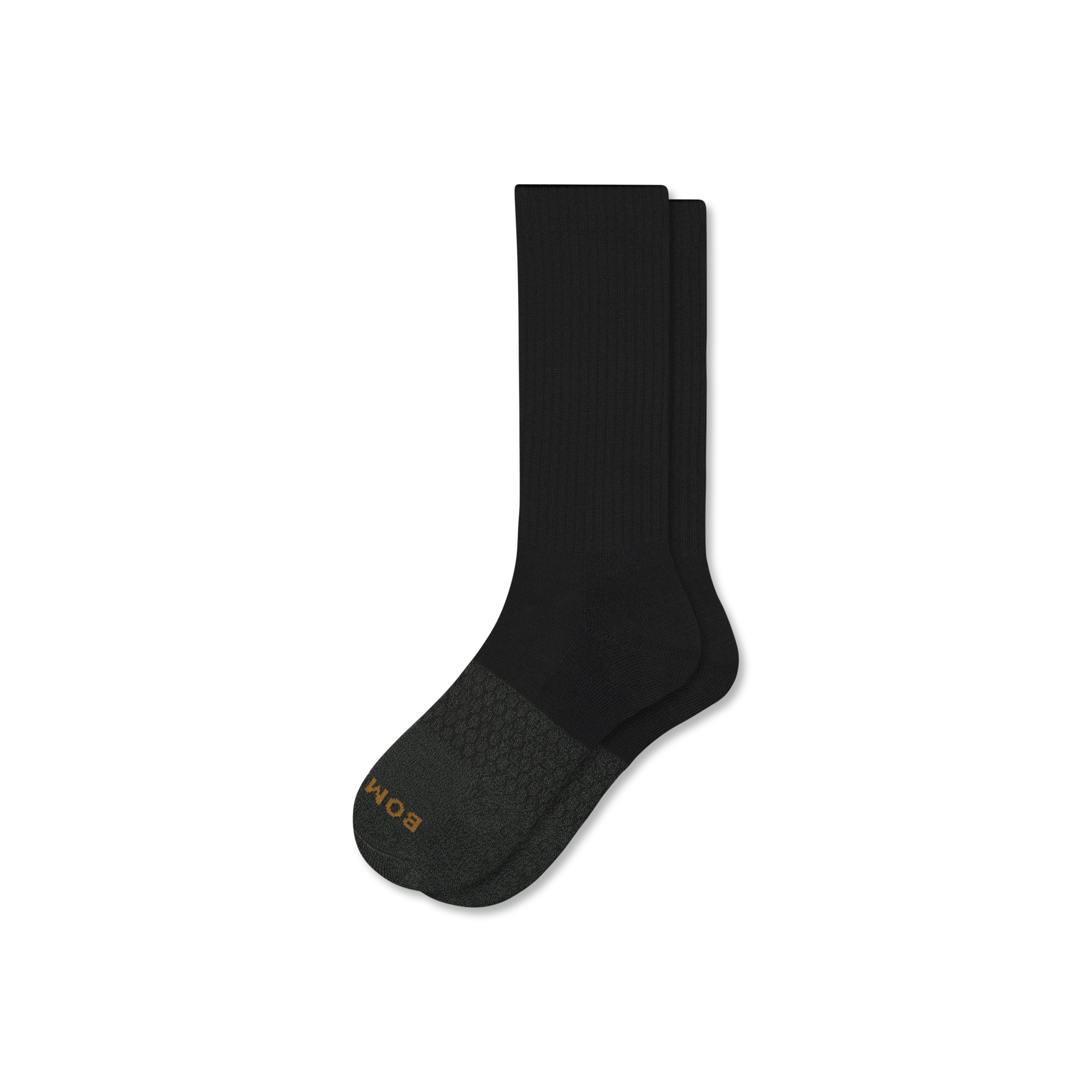 Bombas Marl Calf Socks In Black